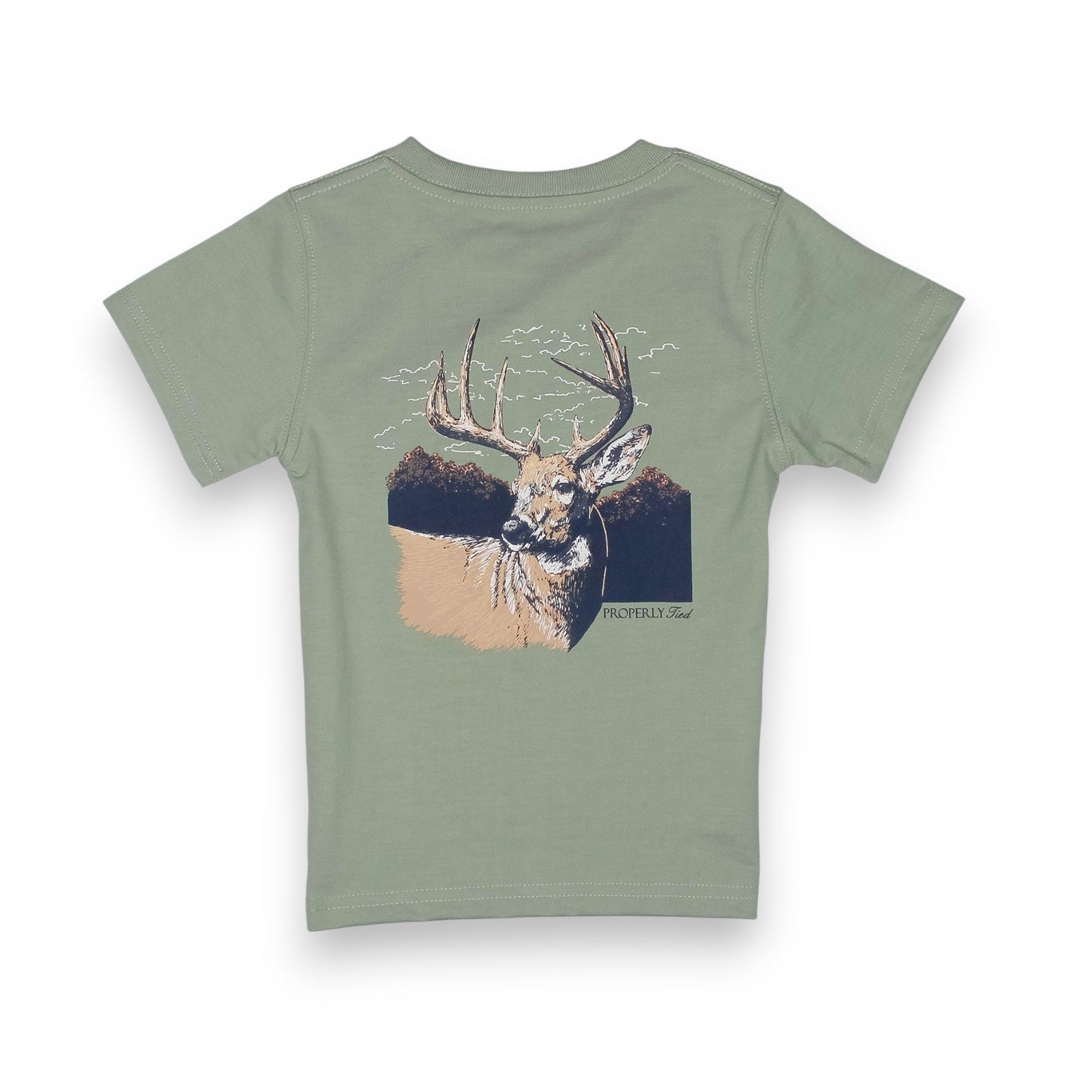 Properly Tied Boys Buck SS Sage LDG1209-SAG
