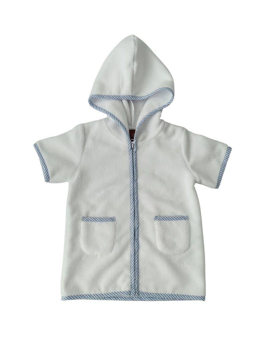 Millie Jay Boys Terry Cover Up Blue Stripe 611 5302