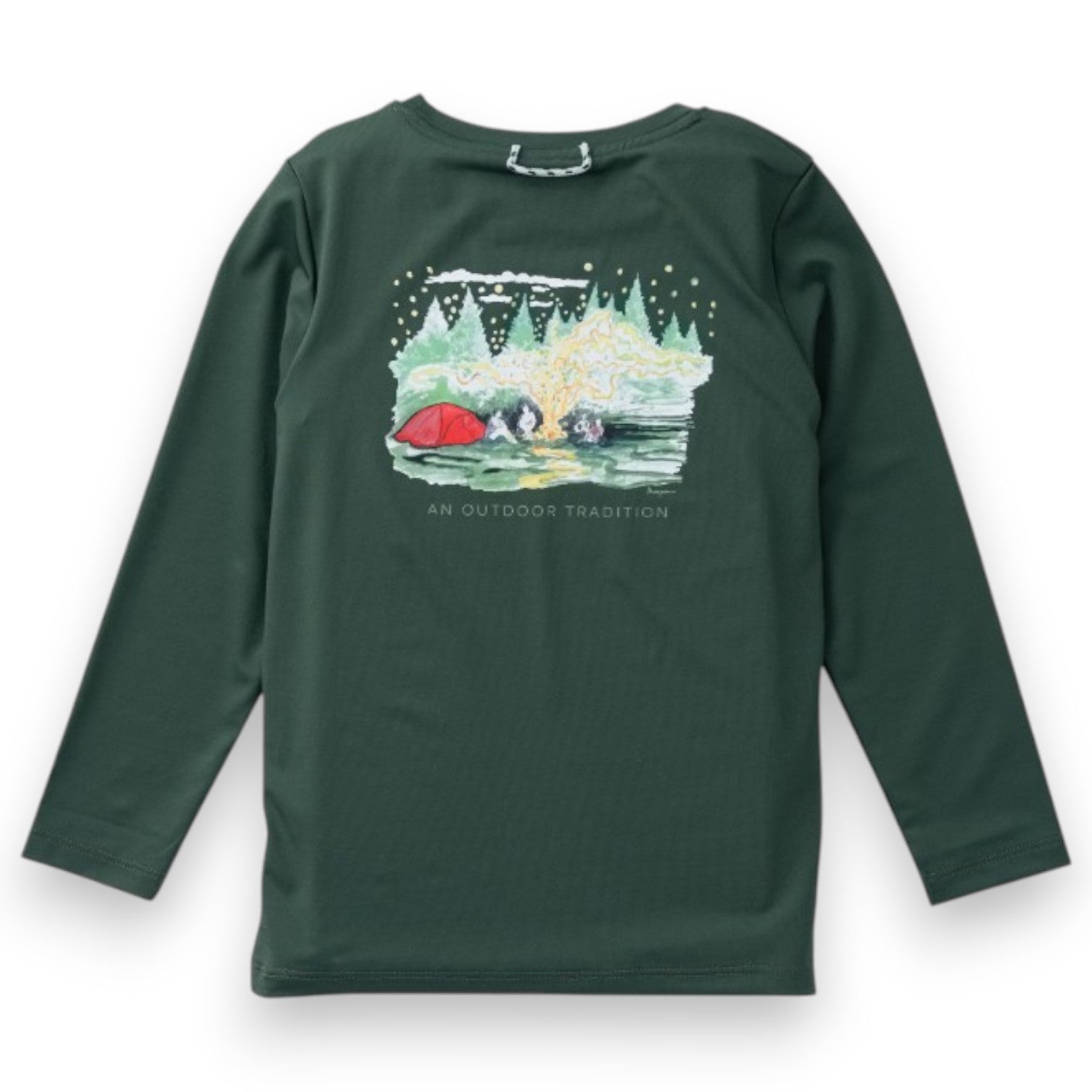 Prodoh Kid's Pro Performance Long Sleeve T-Shirt Camping Green 5308