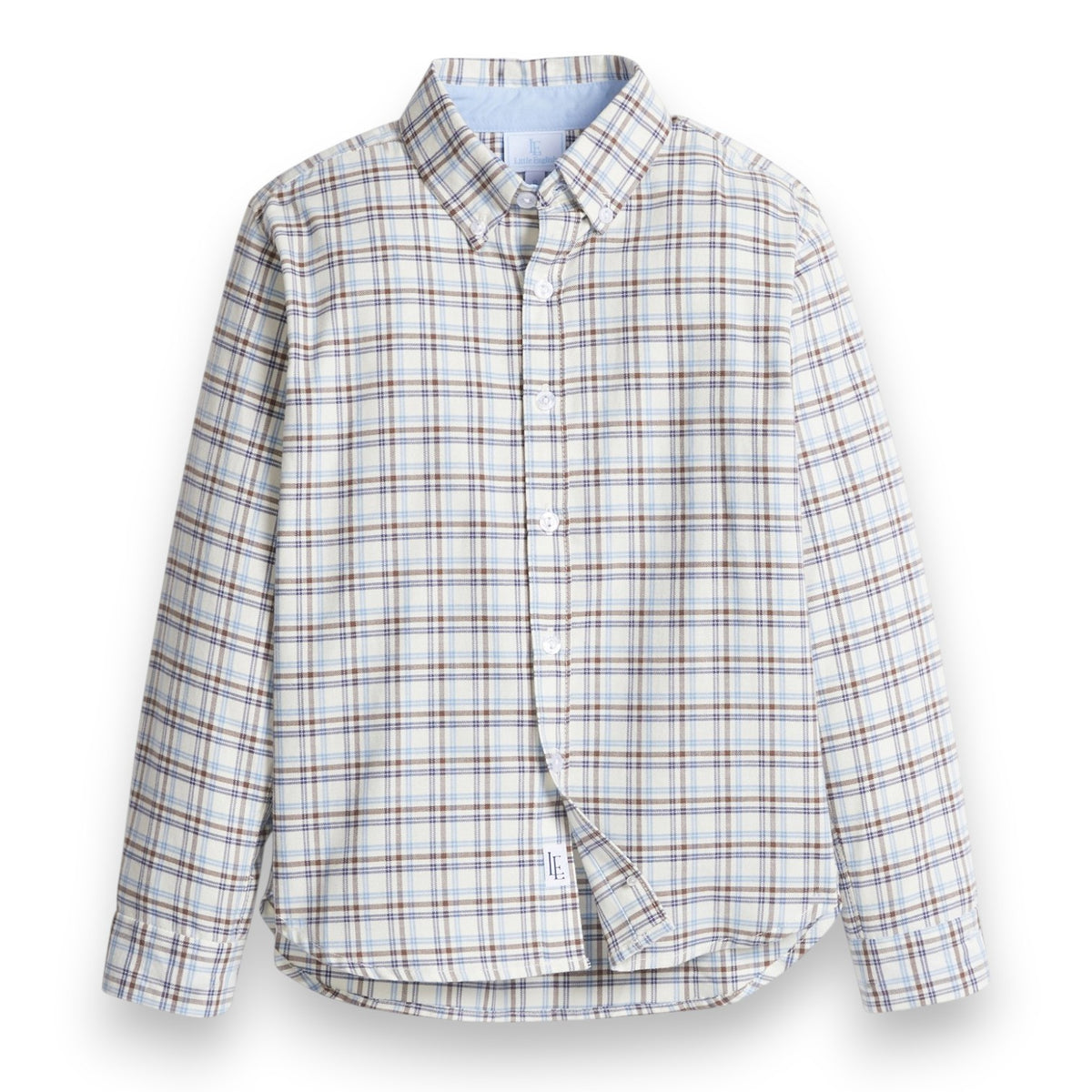 Little English Button Down Shirt Clarkson Plaid 5309