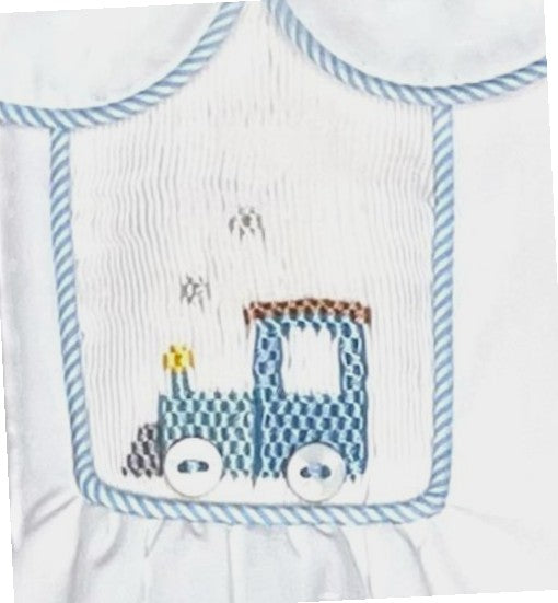 Petit Ami Diaper Set W/Hand Picture Smocking Train 1527