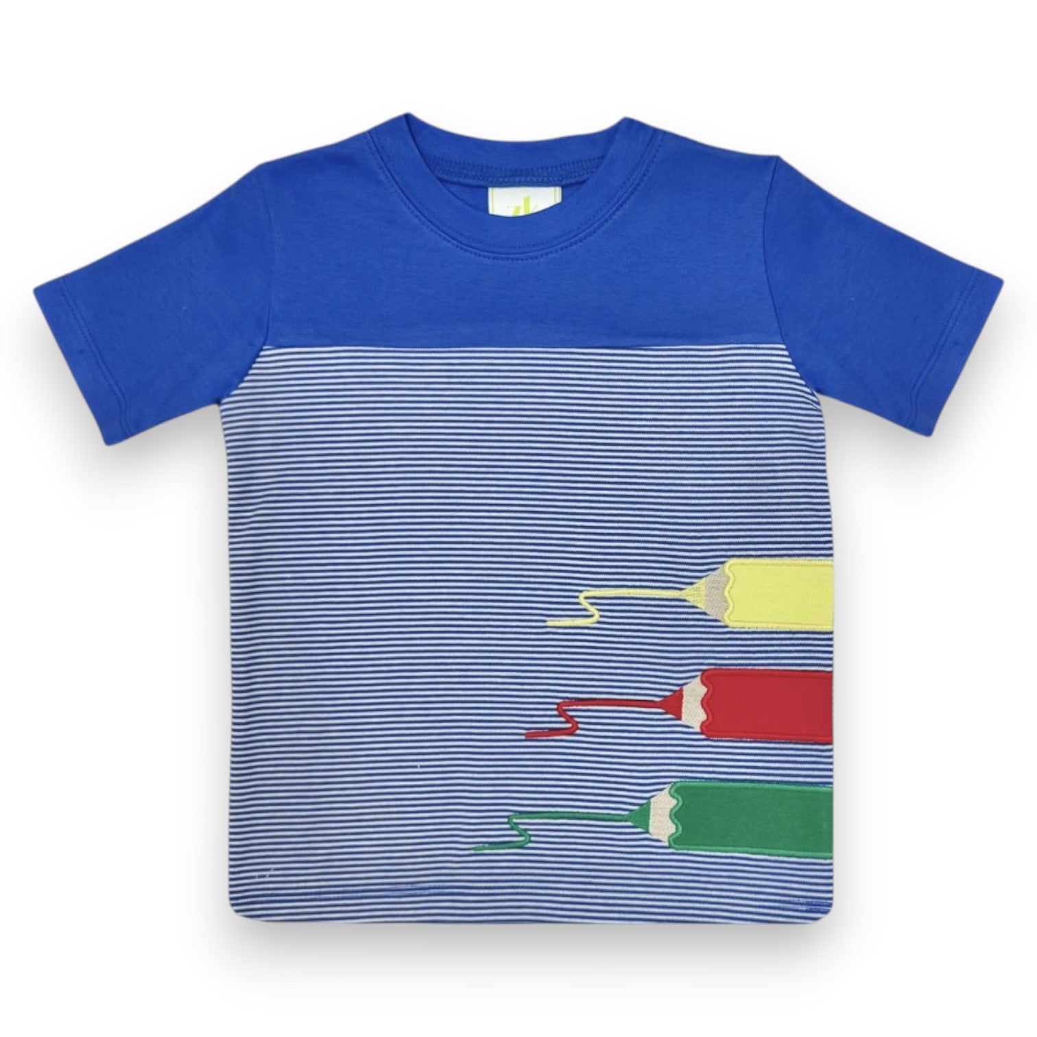 Zuccini Crayon Scott Colorblock Tee Royal Blue Size 5 5306