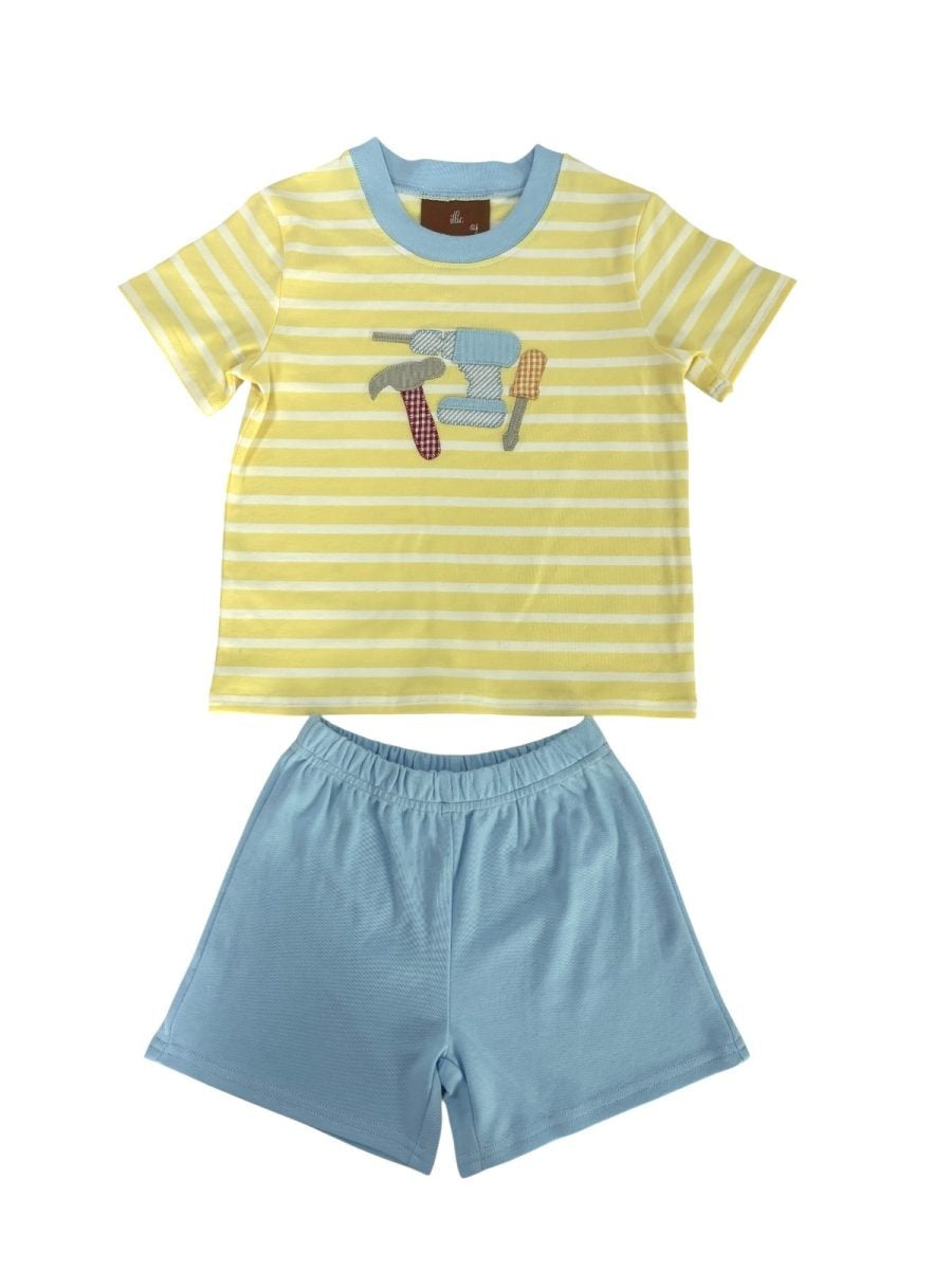 Millie Jay Daddy's Helper Applique Short Set 536 5302