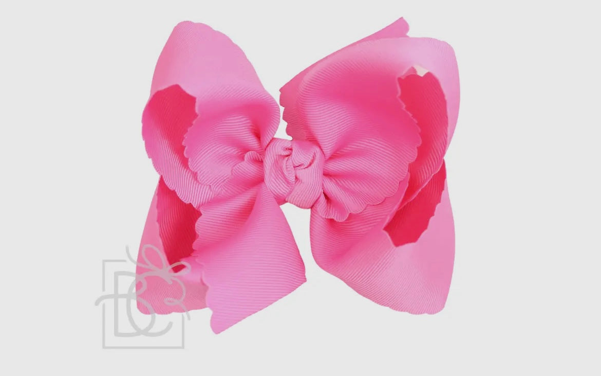 Beyond Creations Huge (XL) Scalloped Edge Bow w/knot