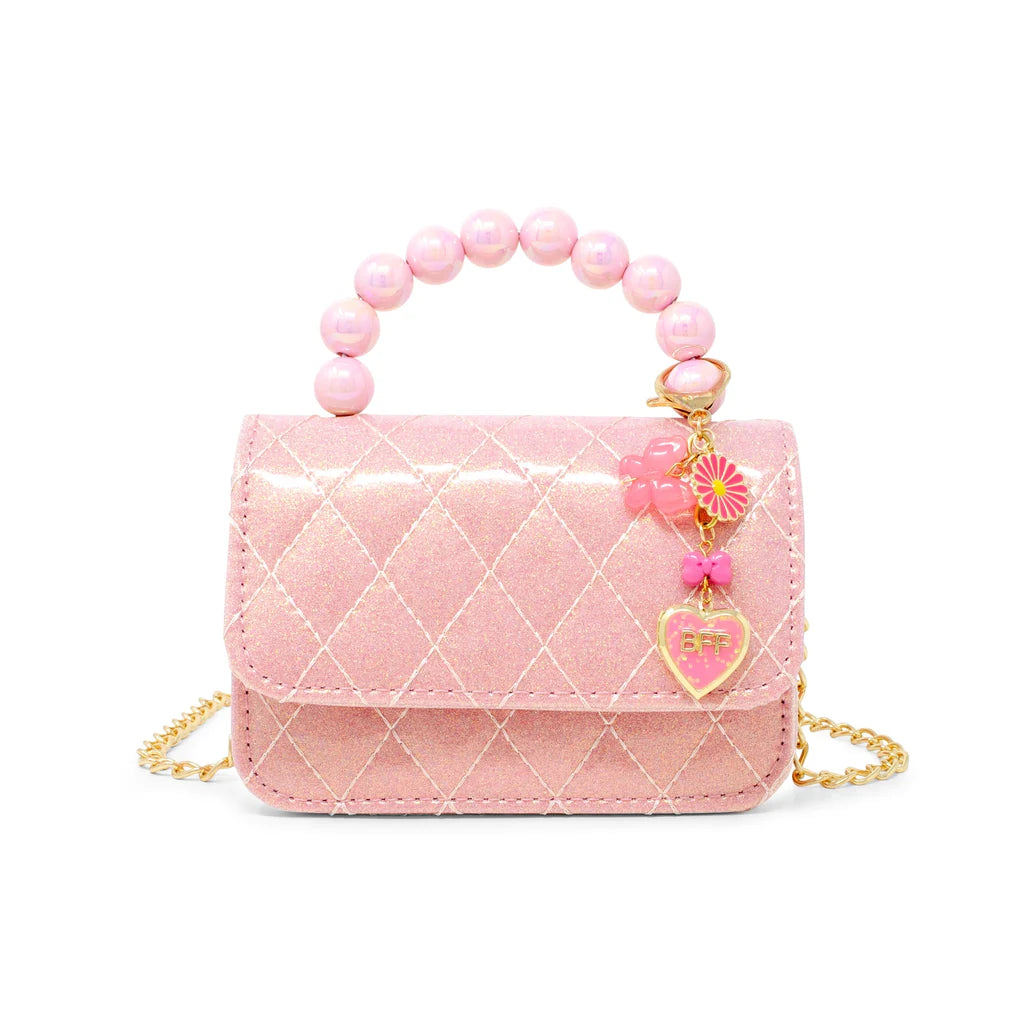 Tiny Treats Quilted BFF Blossom Pearl Handle Handbag