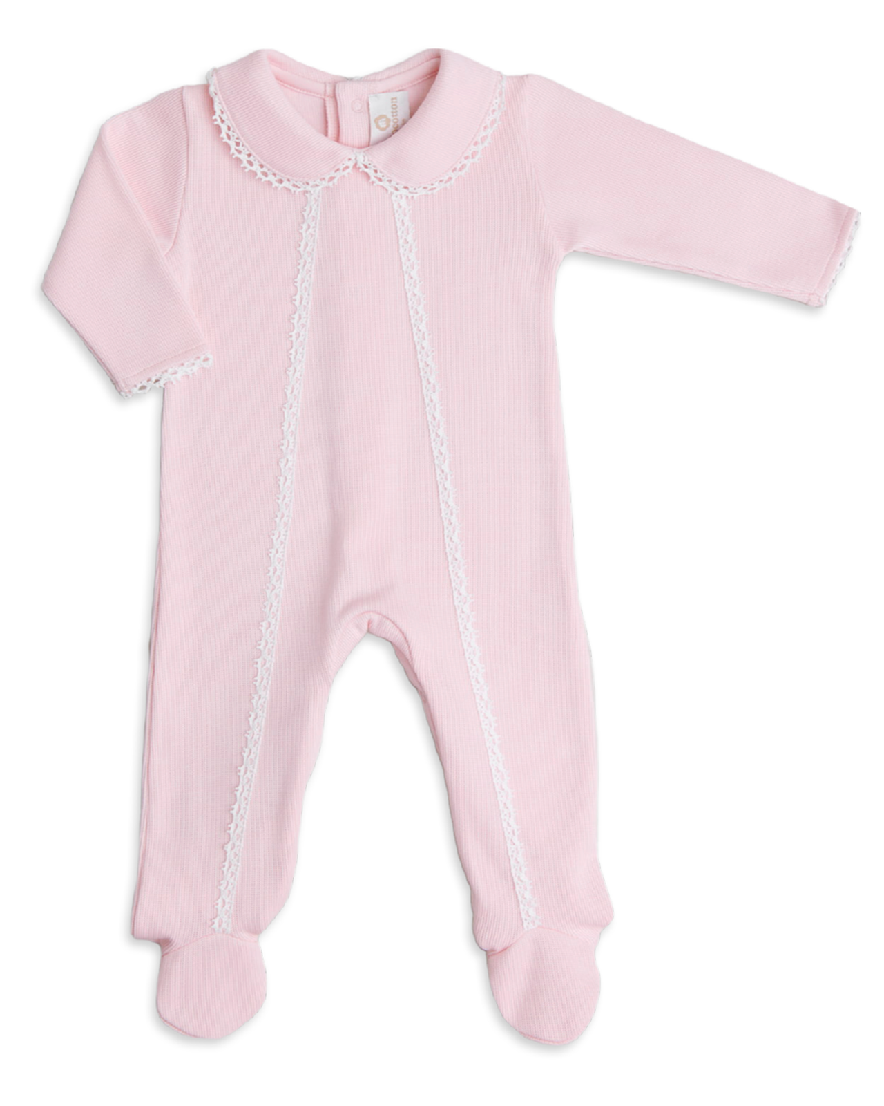 Miocotton Milen Footie W/Tatting 5203