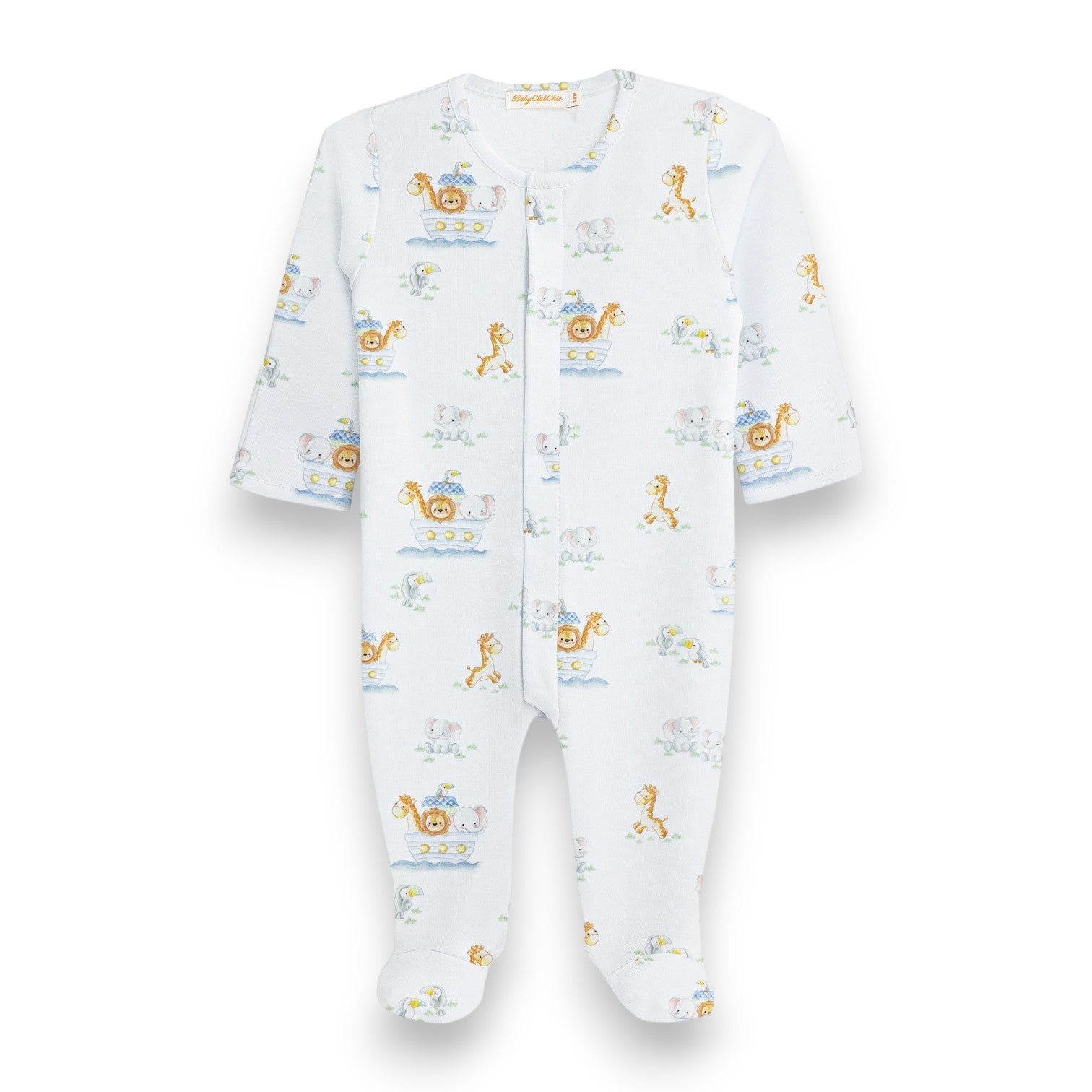 Baby Club Noah's Ark Printed Pima Footie FOO007152