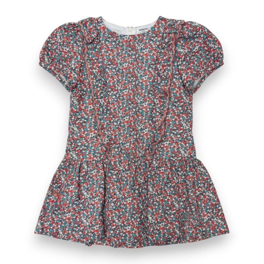 Maria Casero Floral Vintage A-Line Dress Blue 26FLM1404 5308