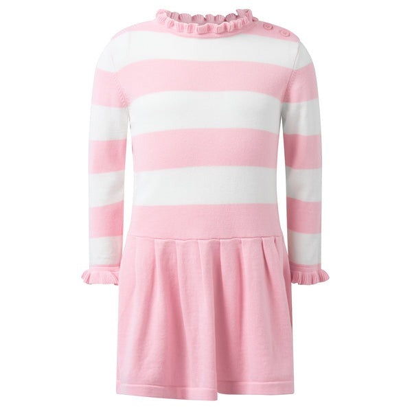 Rachel Riley Pink Stripe Knit Dress 5208