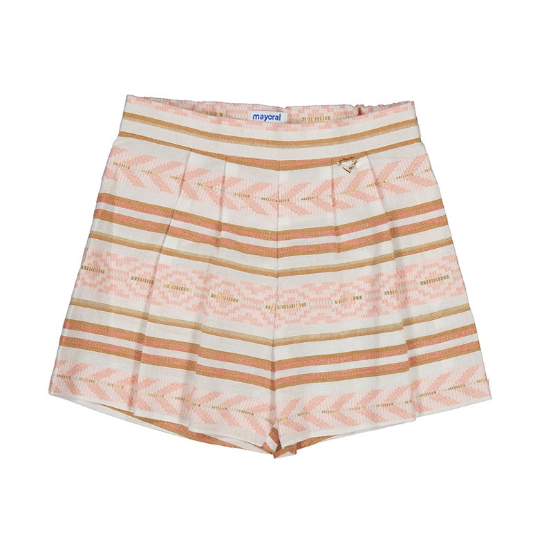 Mayoral Flamingo Striped Shorts 6265 5104
