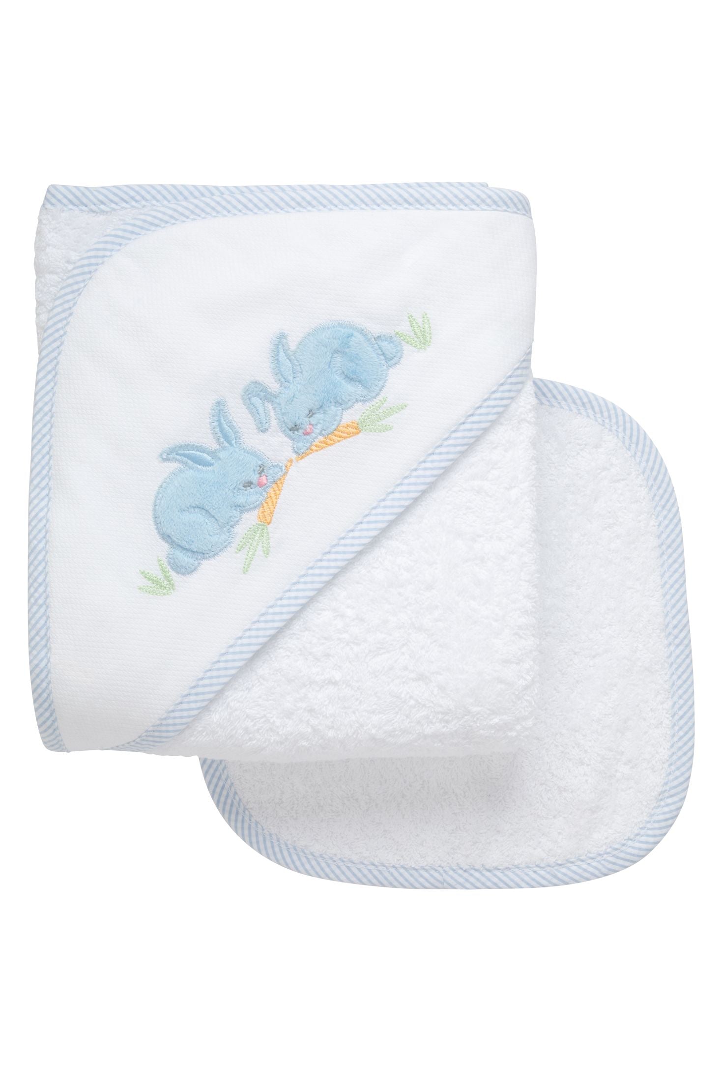 3 Marthas applique hooded towel set NEW