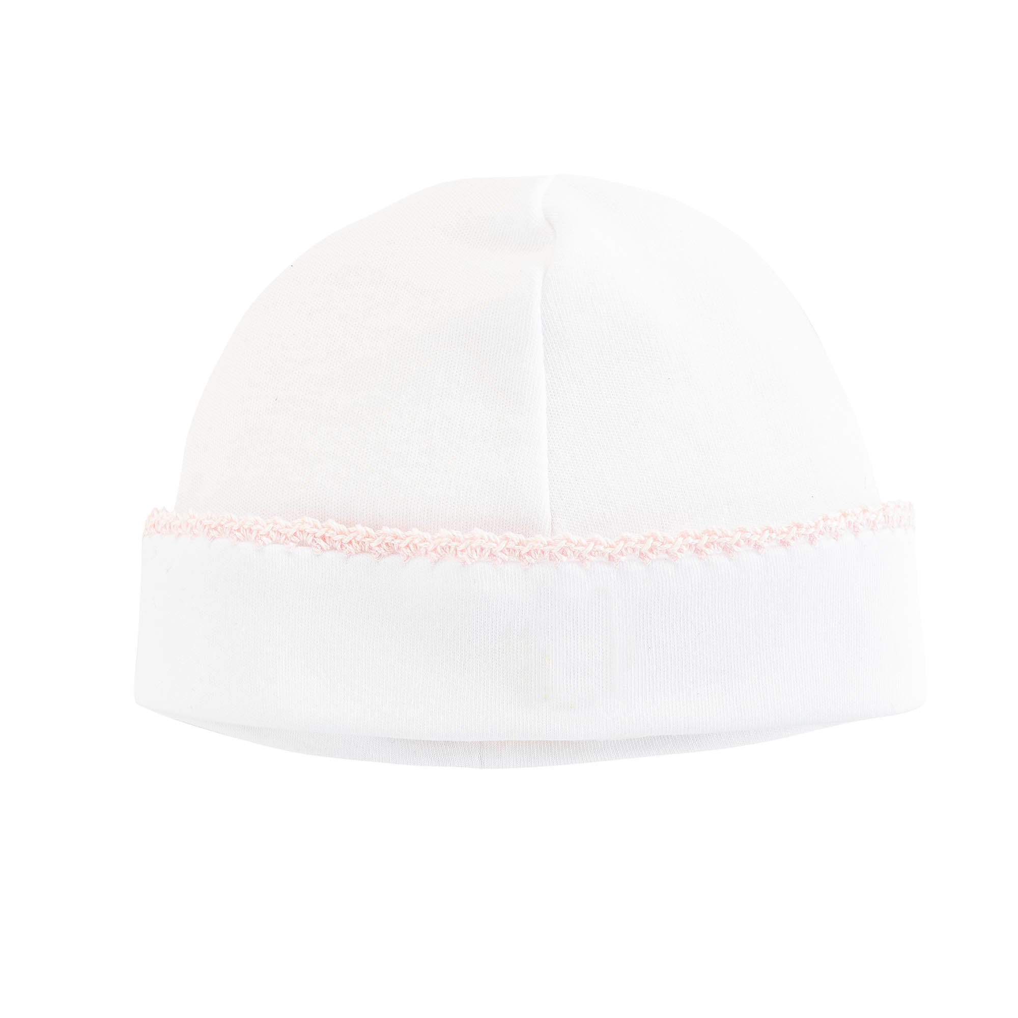 Baby Club Hat W/Crochet Trim