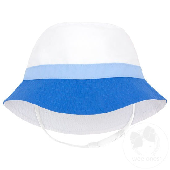 Wee Ones Reversible Boys Bucket Hat w/ Straps