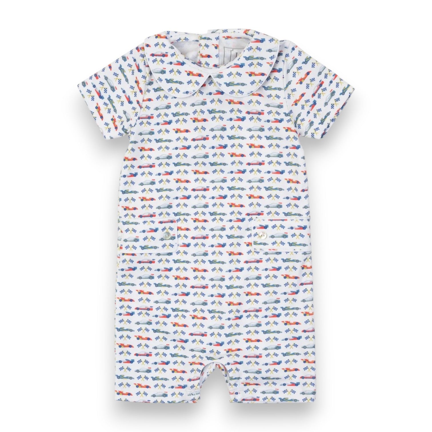 Lila & Hayes Henry Boys' Pima Cotton Shortall Grand Prix 5308