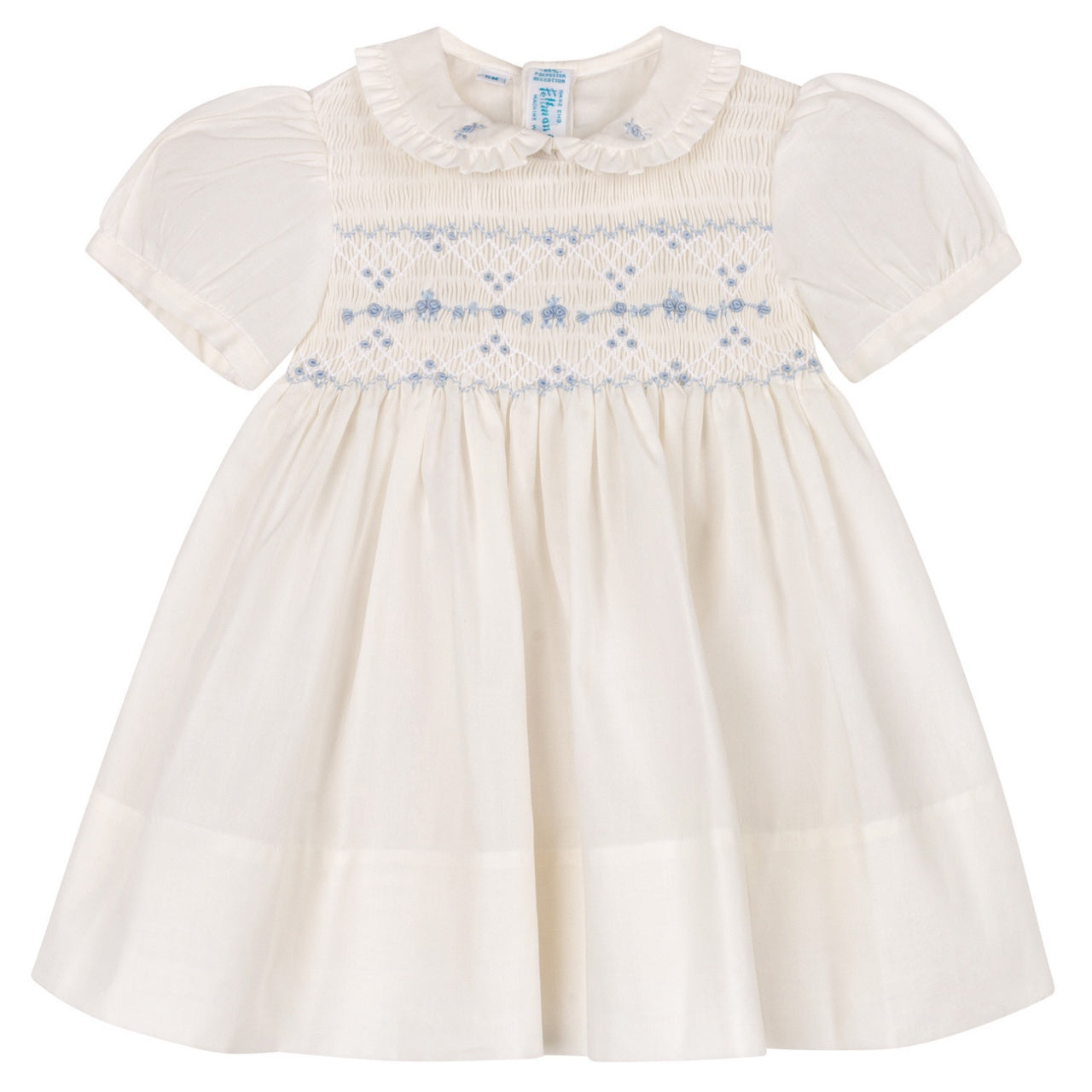 Feltman Brothers Girls Heritage Bleu Dress Ivory 27250 5303