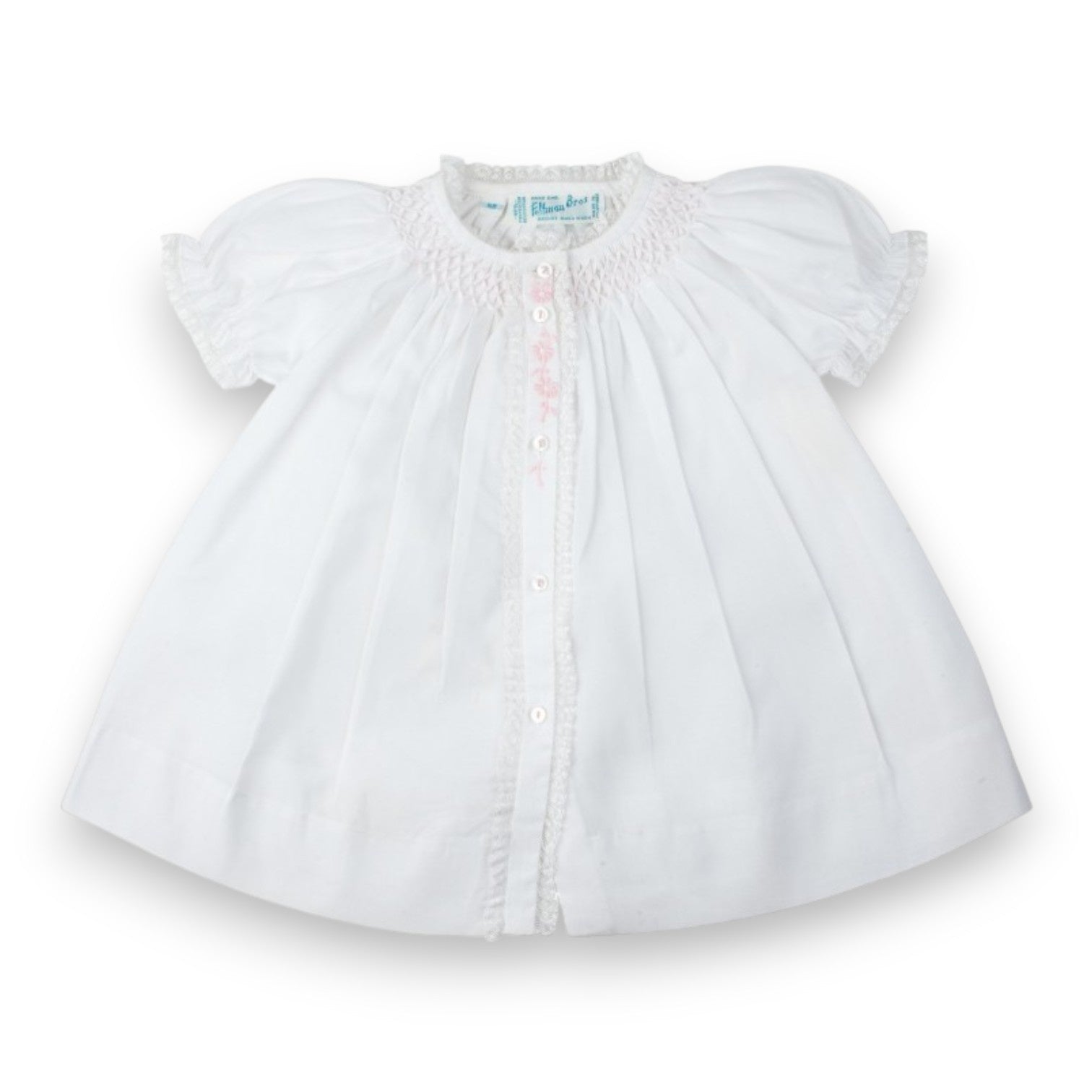 Feltman Brothers Girls Honeycomb Smocked Yoke Daygown NB 74760