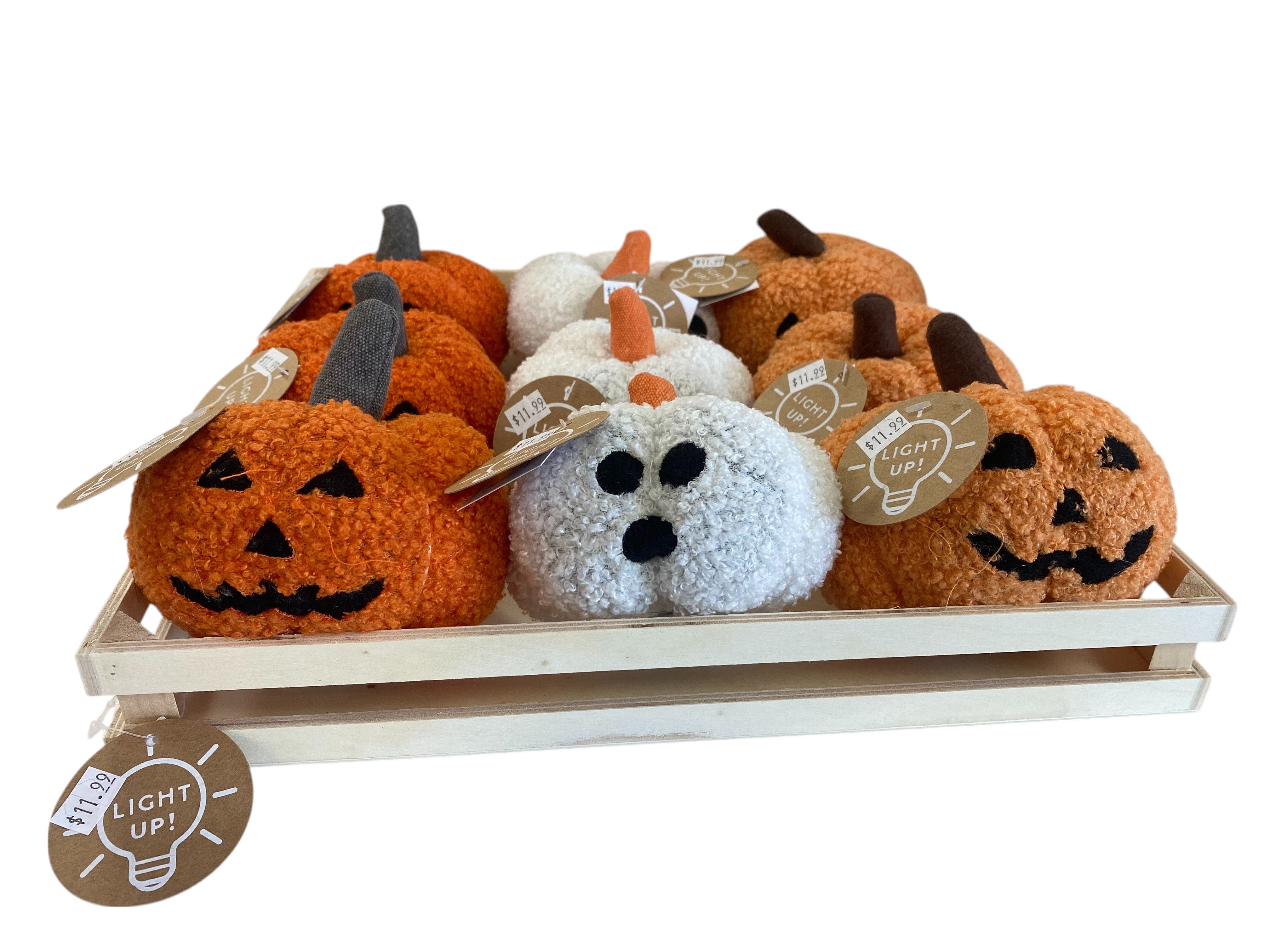 Mud Pie light up pumpkin