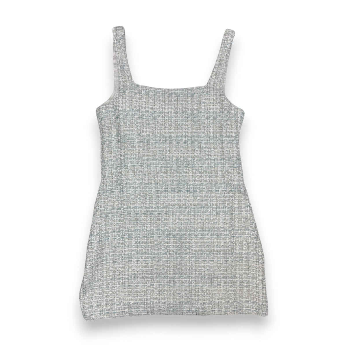 Little Olin Light Blue & Sliver Tweed Dress LOFW2641 5309