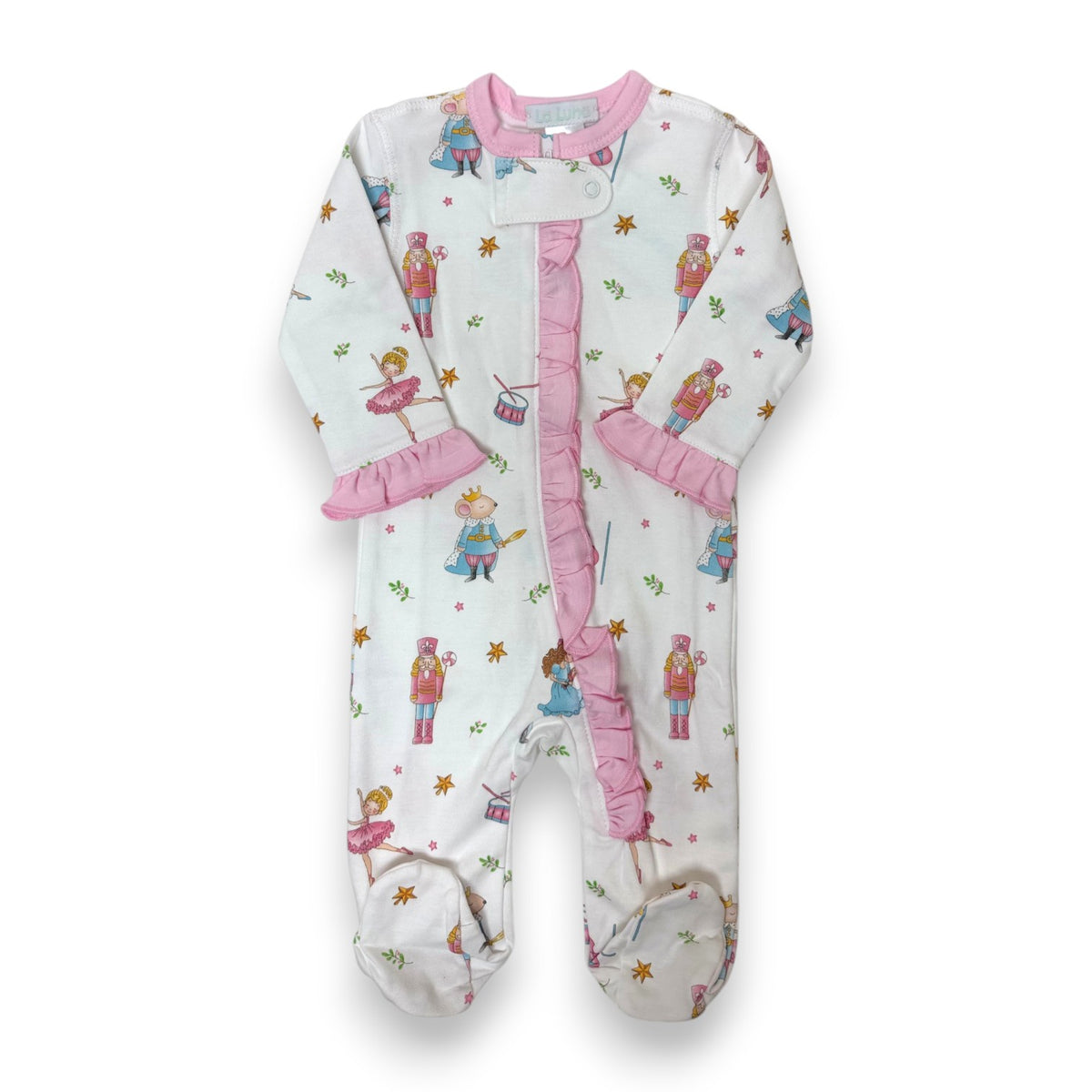 Lulu Bebe Pima Nutcracker Girl Footies Footies-H-NUT 5309