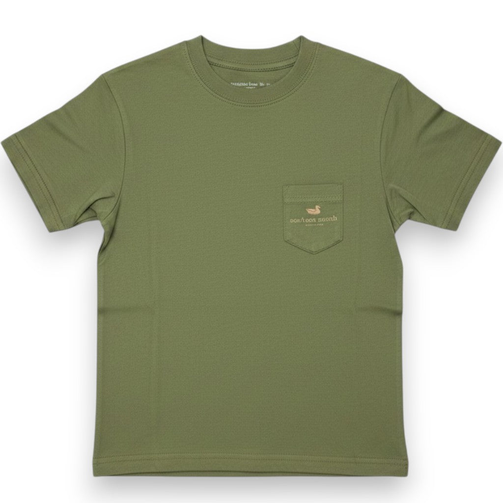 Southern Marsh Youth Branding Inflight Badge Tee Brigade Olive YABIB 5307