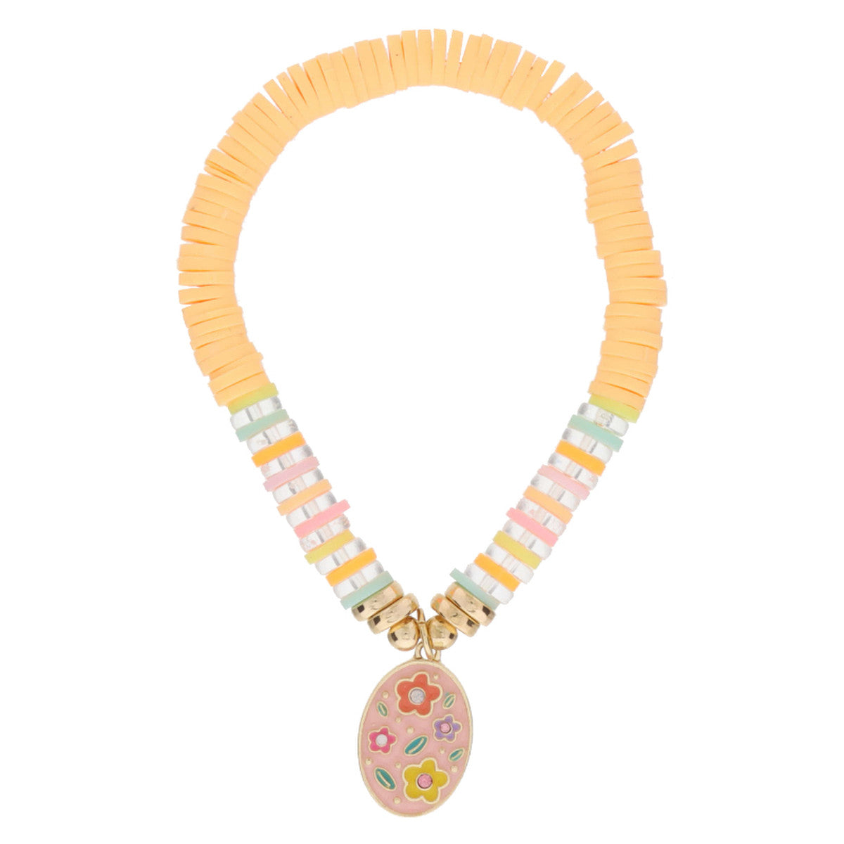 Jane Marie Multi Color Enamel & Sequin Bracelet w/ Pendant JM6633B