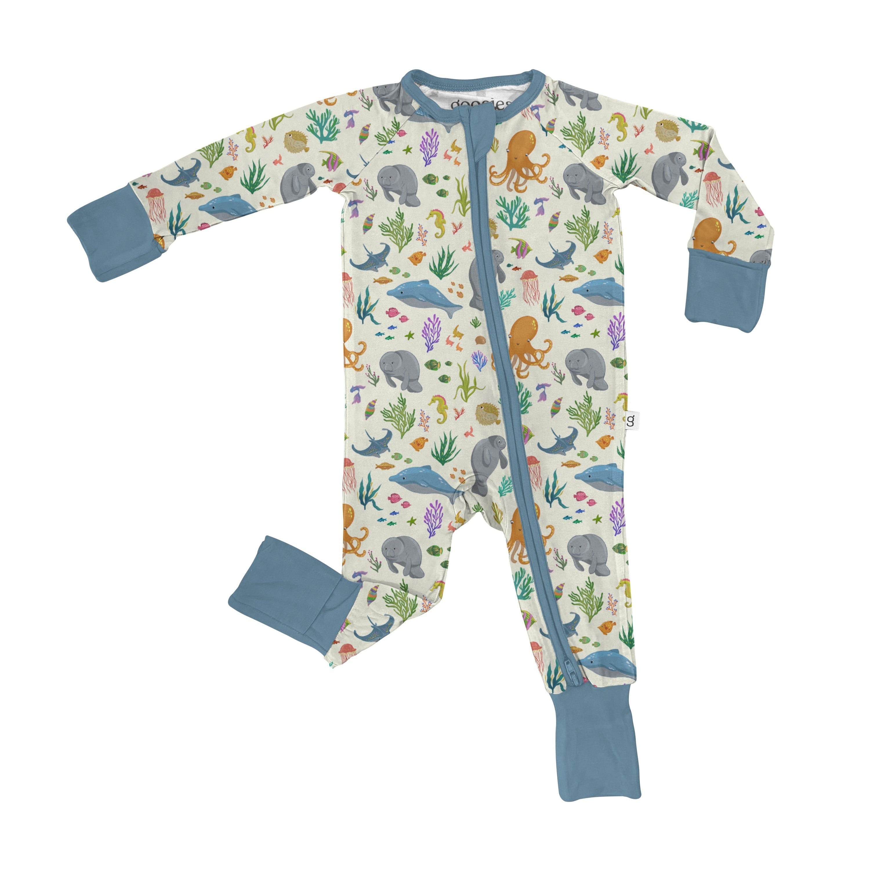 Goosies Ocean Friends LS Zip PJ 5212