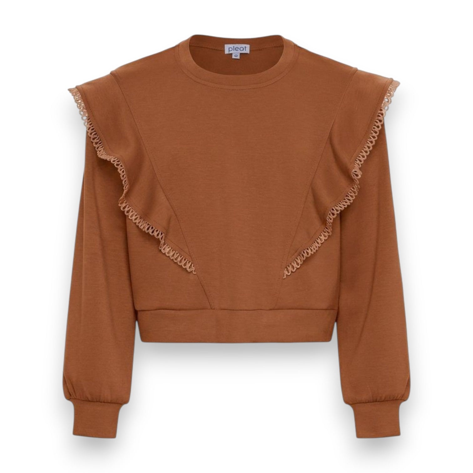 Pleat Livvy Sweatshirt Toffee P-00230 5308
