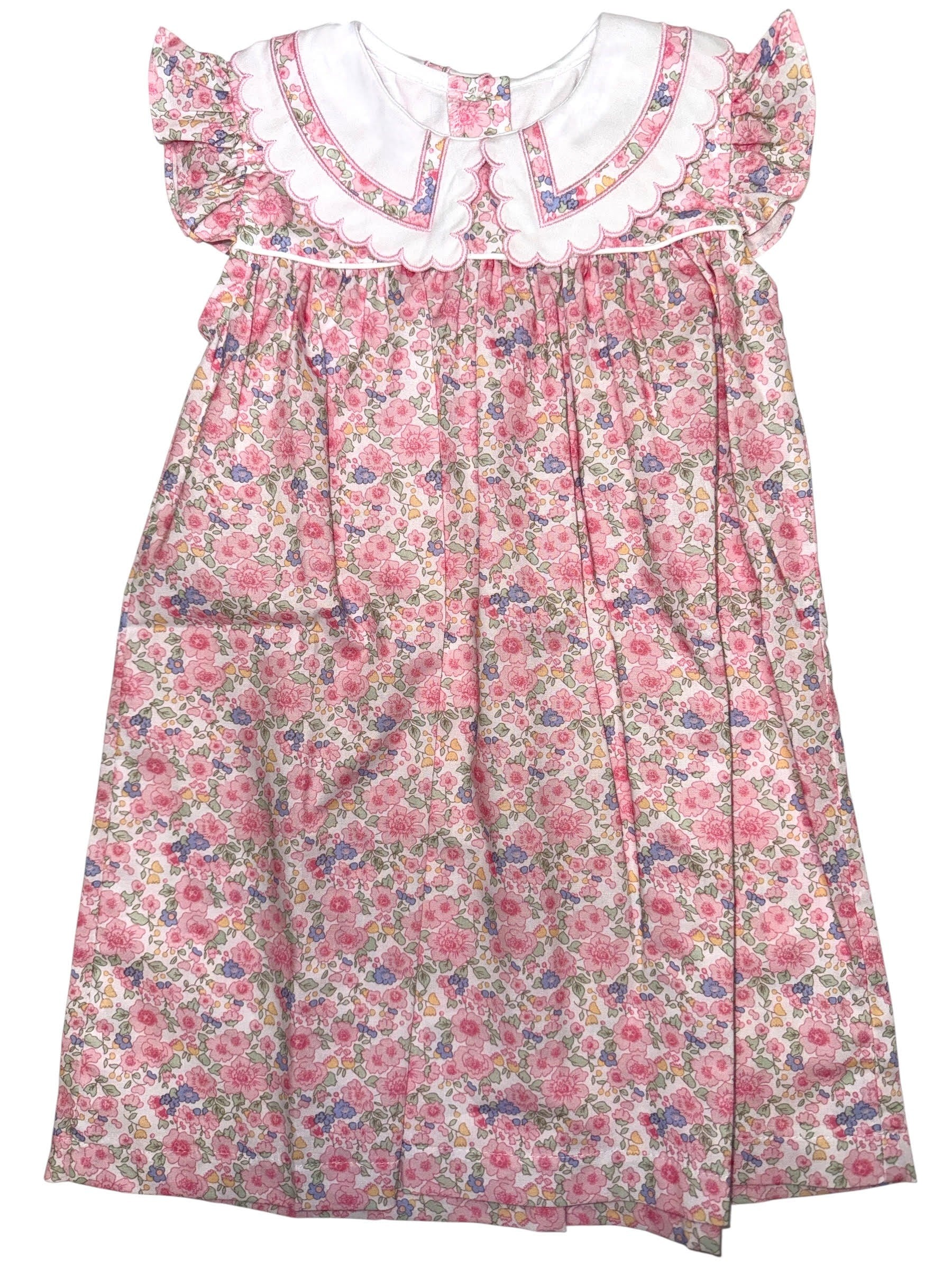 Love George Pink Floral Cotton Dress 5302