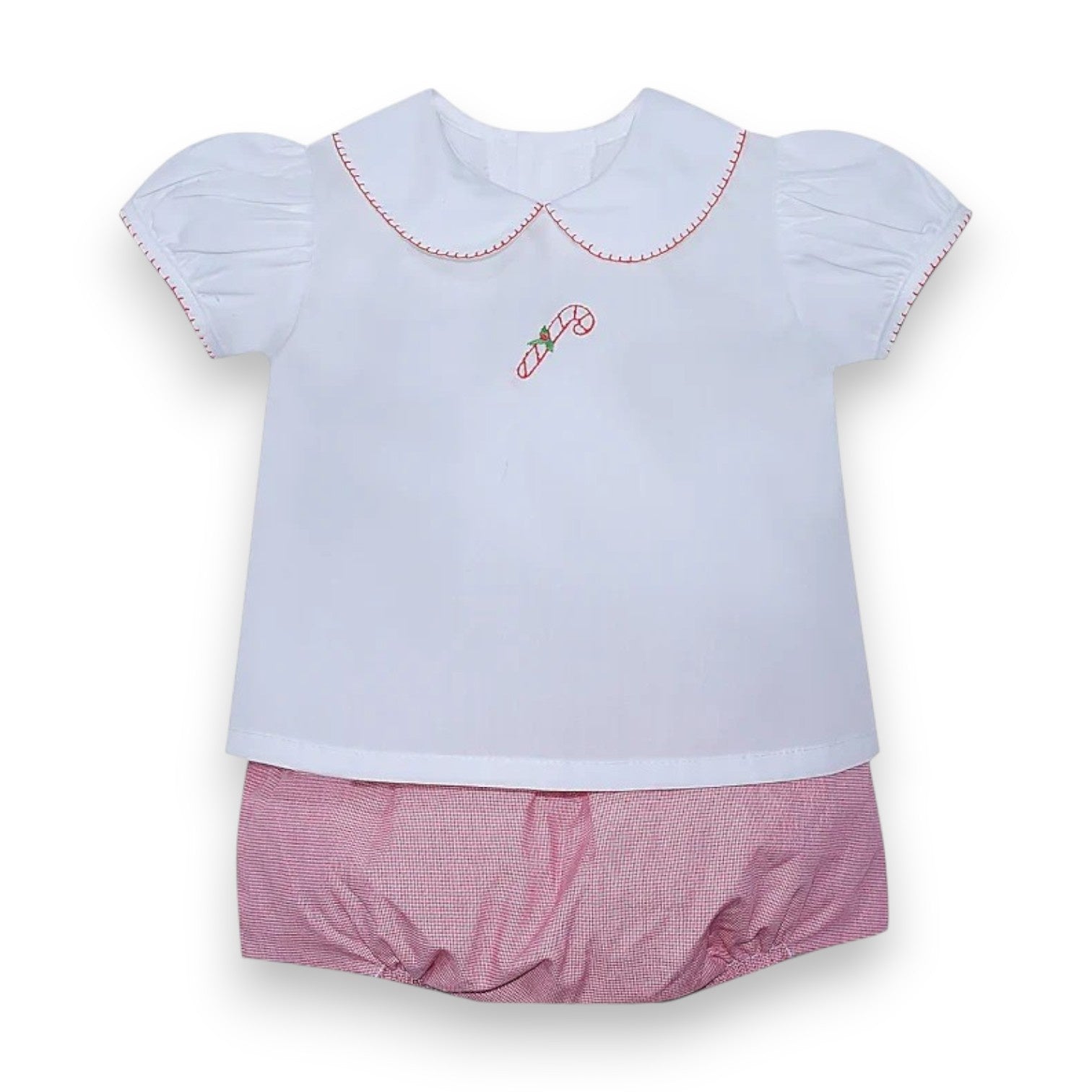 Baby Sen Red Micro Bailey Diaper Set Candy Cane DS123
