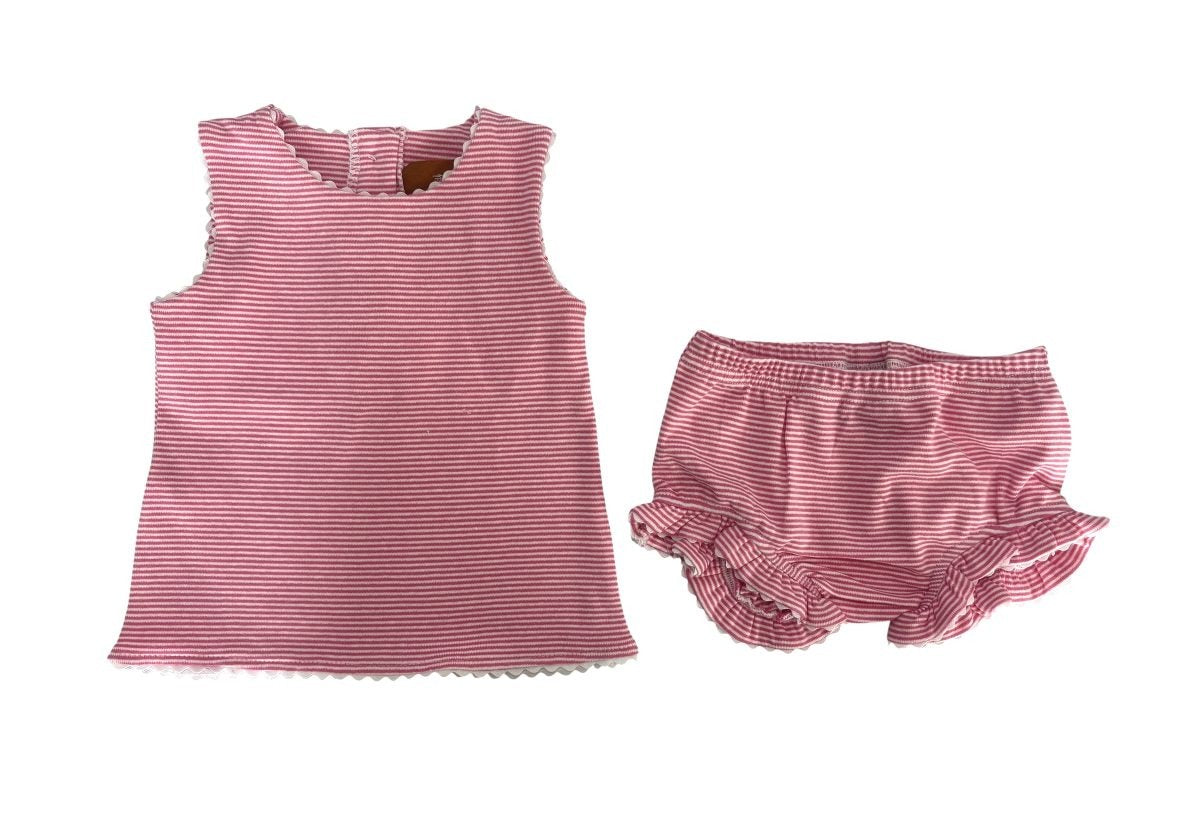 Millie Jay Millie Bloomer Set Pink Stripe 564 5302