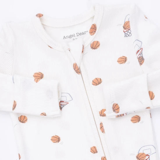 Angel Dear Mini Basketballs - 2 Way Zipper Footie 651-F26-MBB