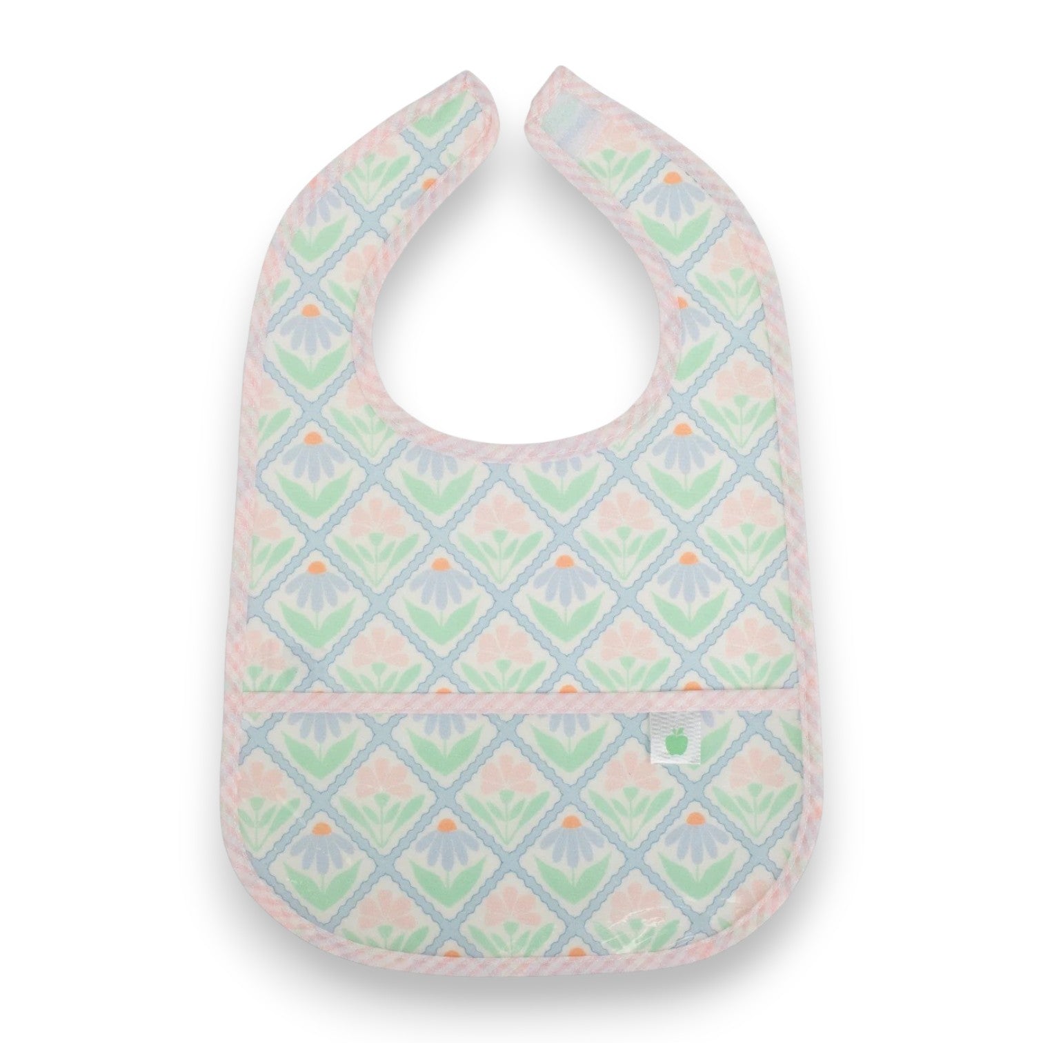 Apple of My Isla Laminated Bibs