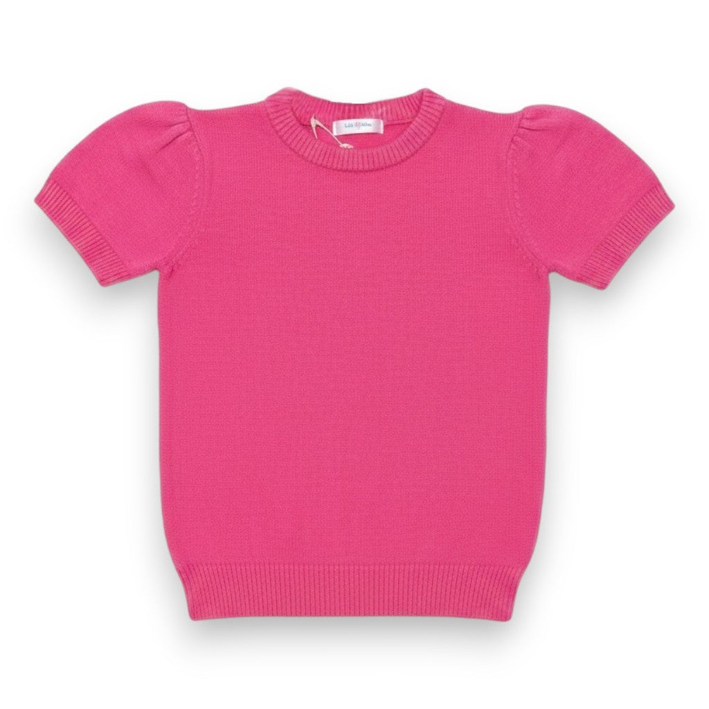 Lulu Bebe Pink SS Sweater Top PEGGY-PNK 5308