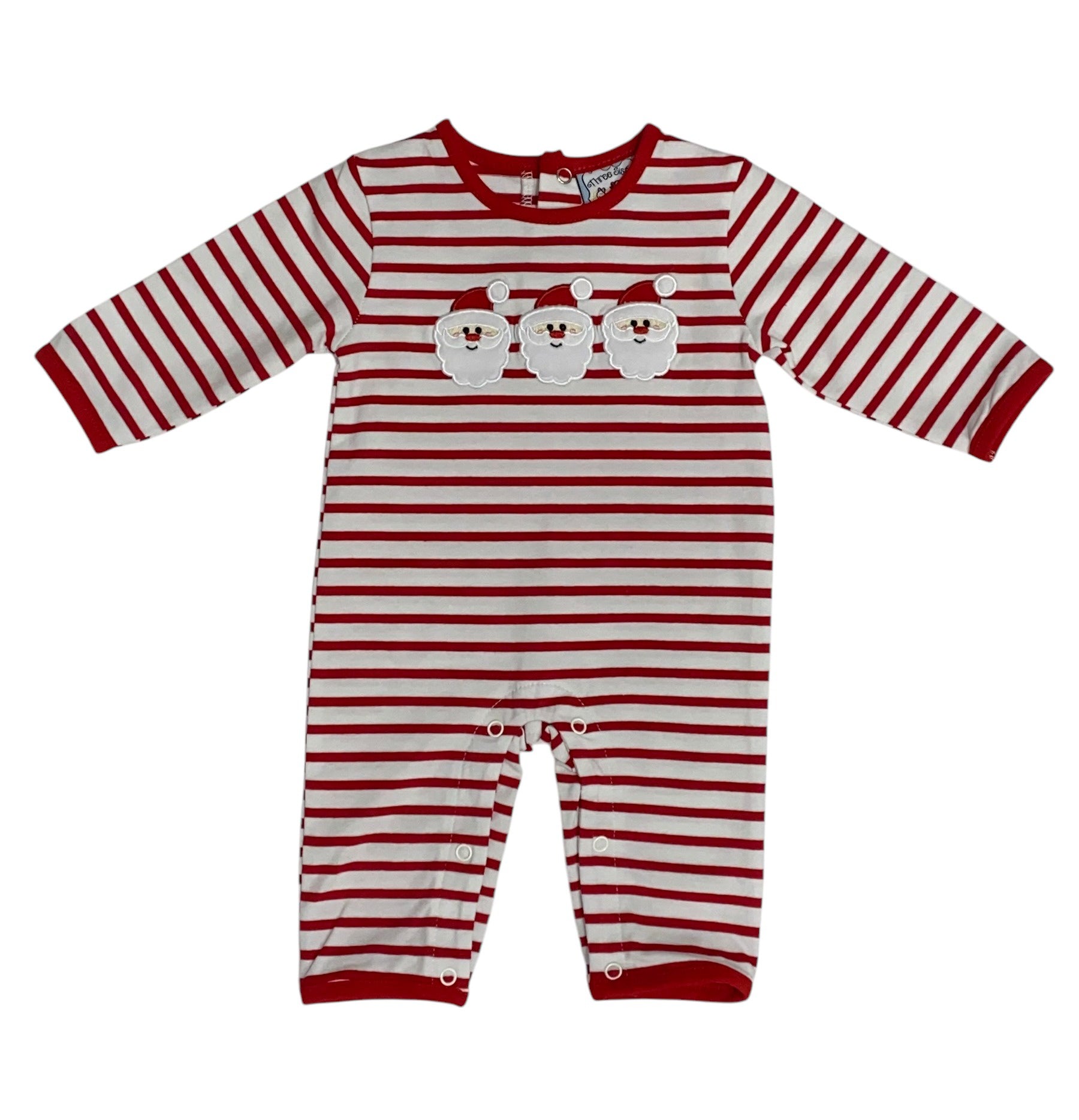 Three Sisters Santa Applique Boys Romper 801 5208