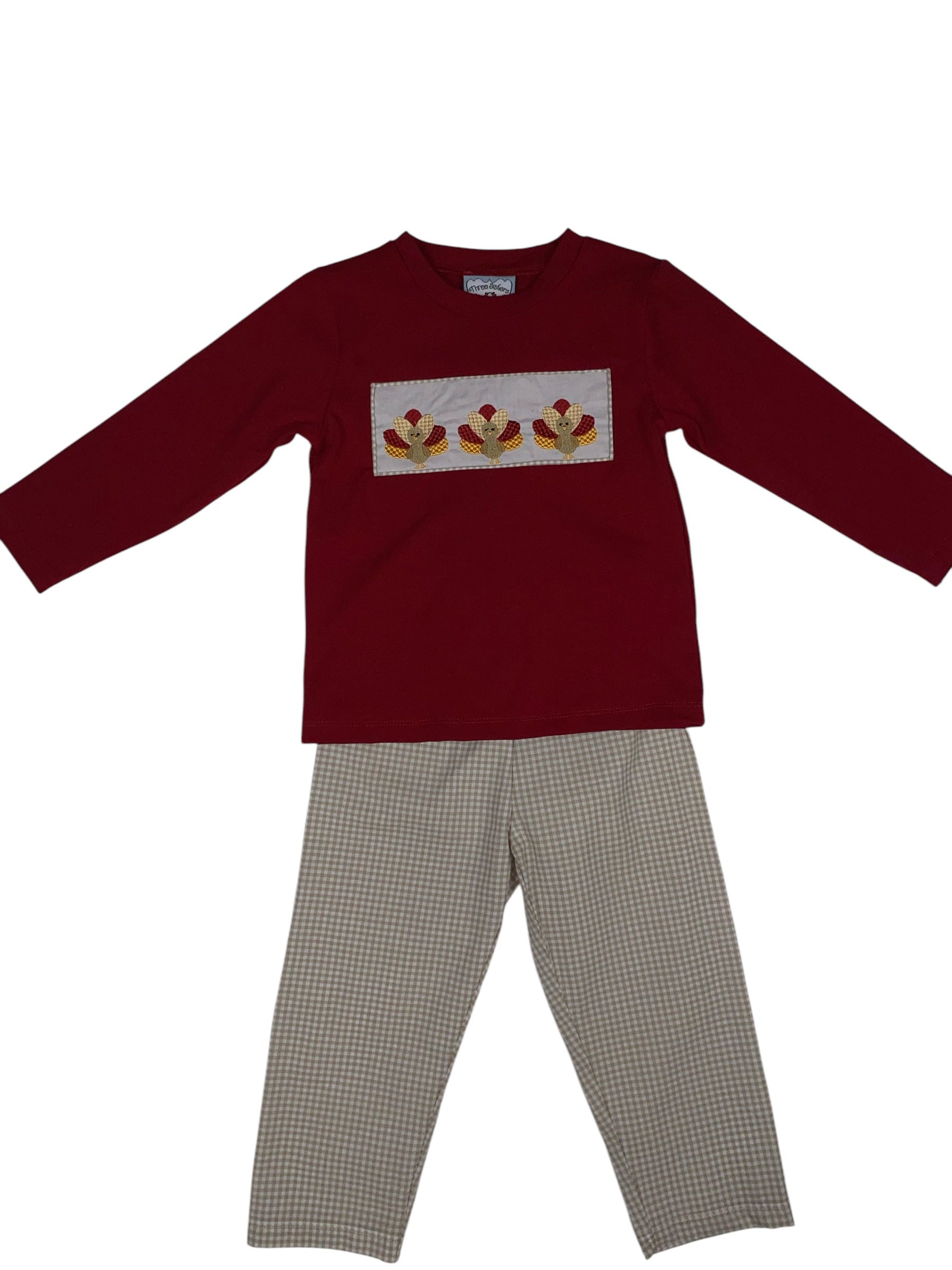 Three Sisters Turkey Trot Boys Pant Set 777 5208