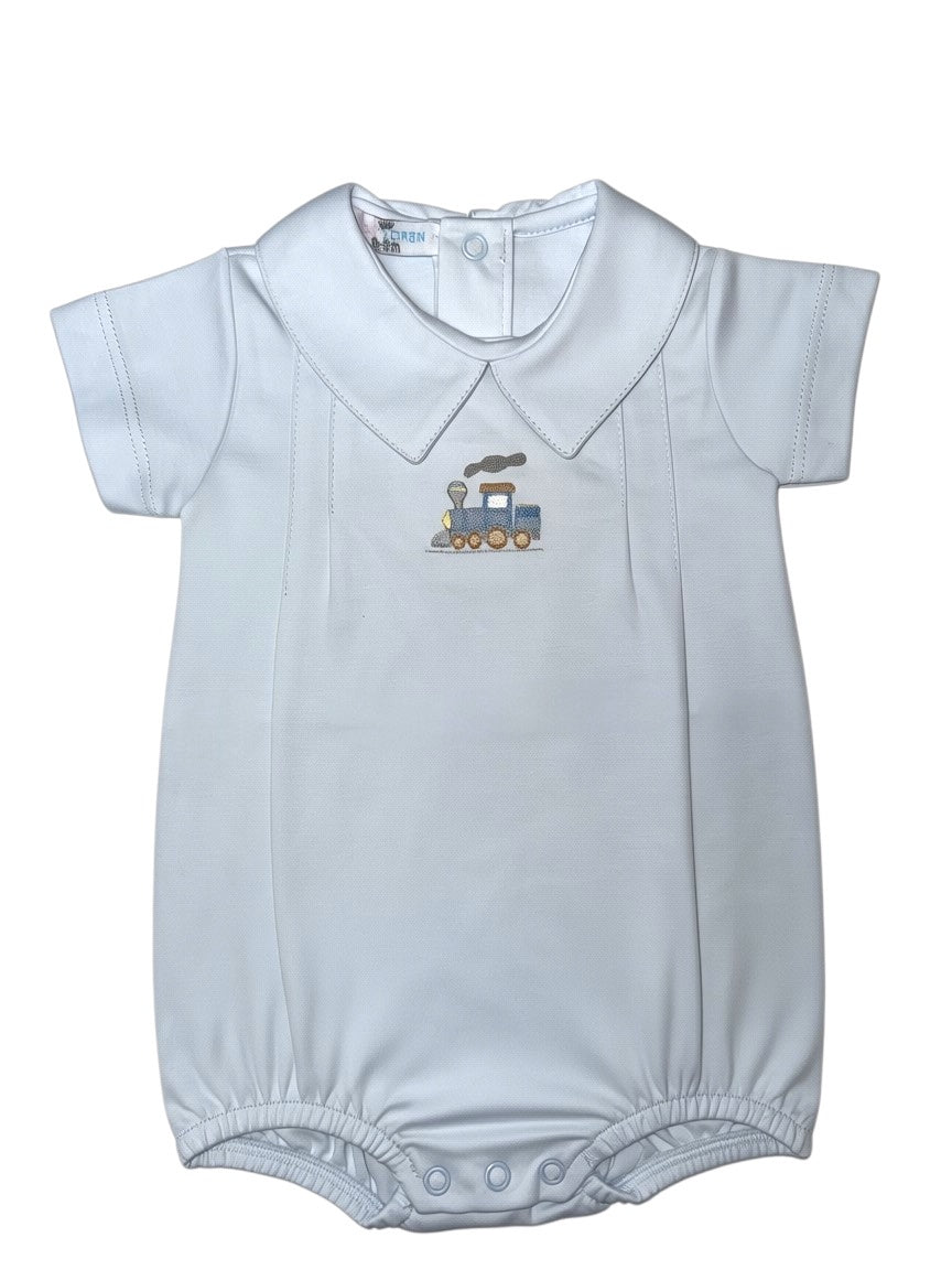 Baby Loren Choo Choo Train Hand Emb Bubble HTY-630