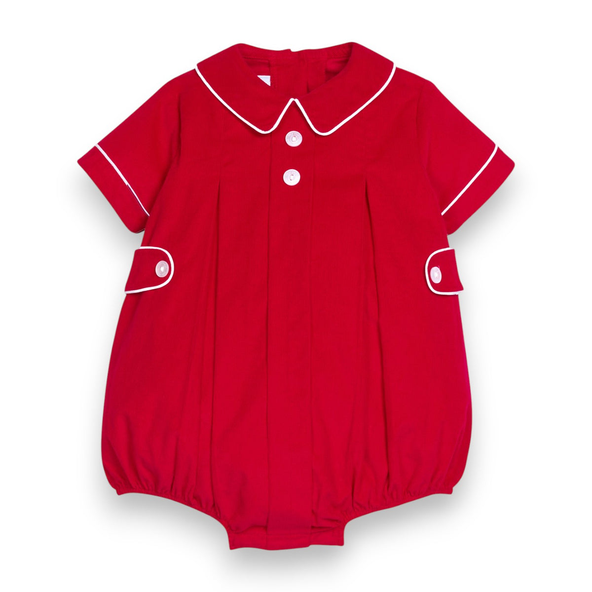 Little English Davant Bubble Red Corduroy 5309