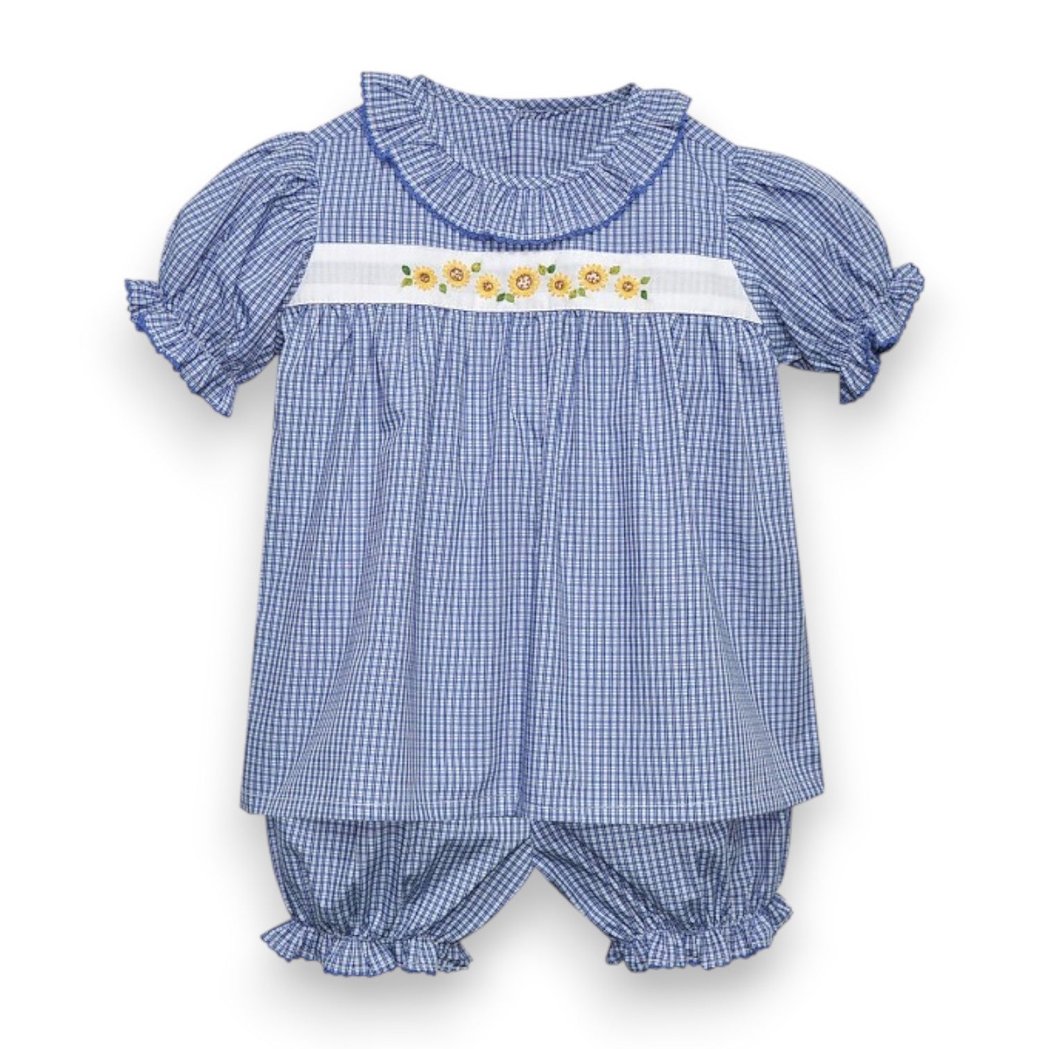 Remember Nguyen Royal Blue Bryn Bloomer Set Sunflower 2000BS