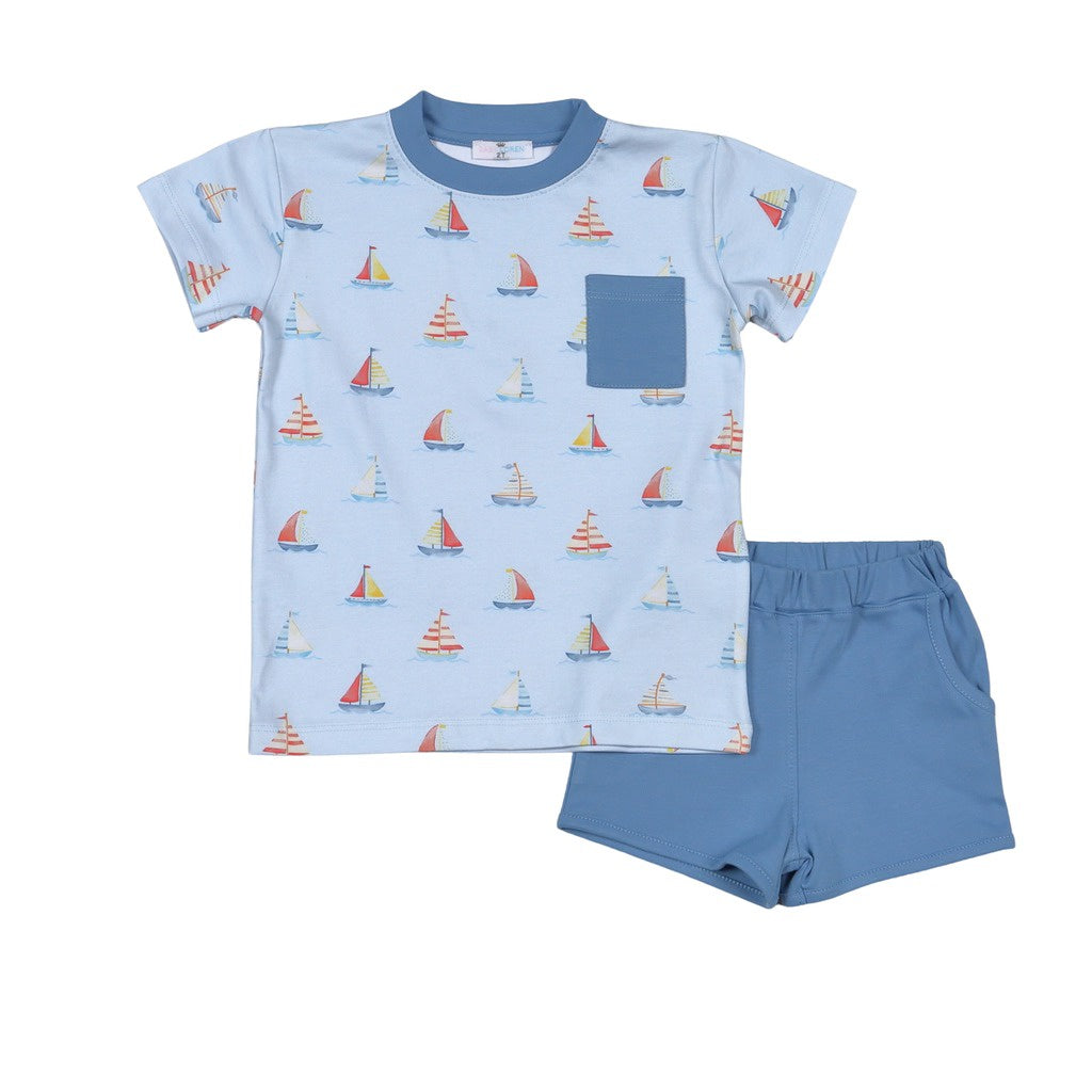 Baby Loren Sail Away Short Set SLW-021 5301