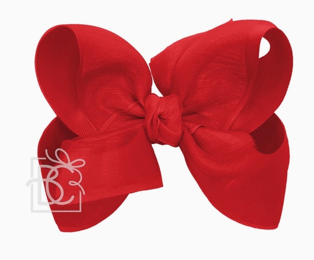 Beyond Creations Grosgrain Layered w/Organza Bow