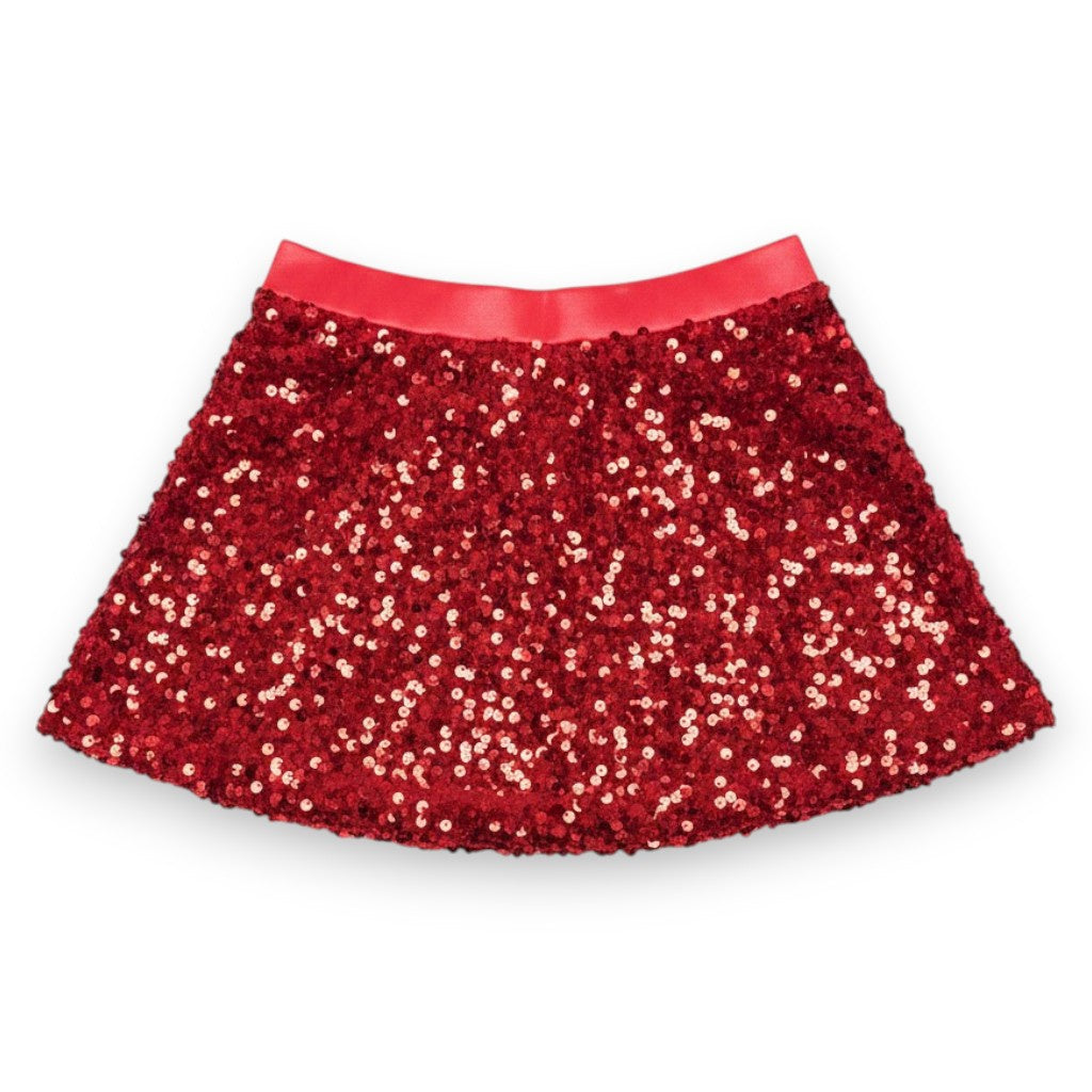Lulu Bebe Sequin Red Skort SEQSKORT 5308