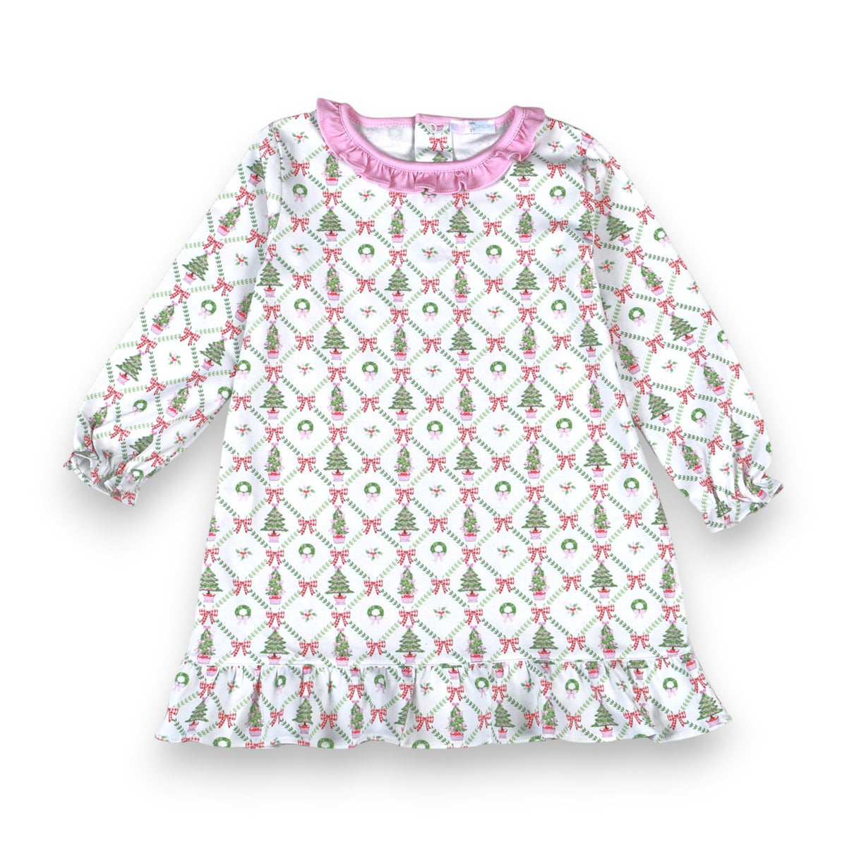 Baby Loren Christmas Trees Pima Dress TRE-340 5309