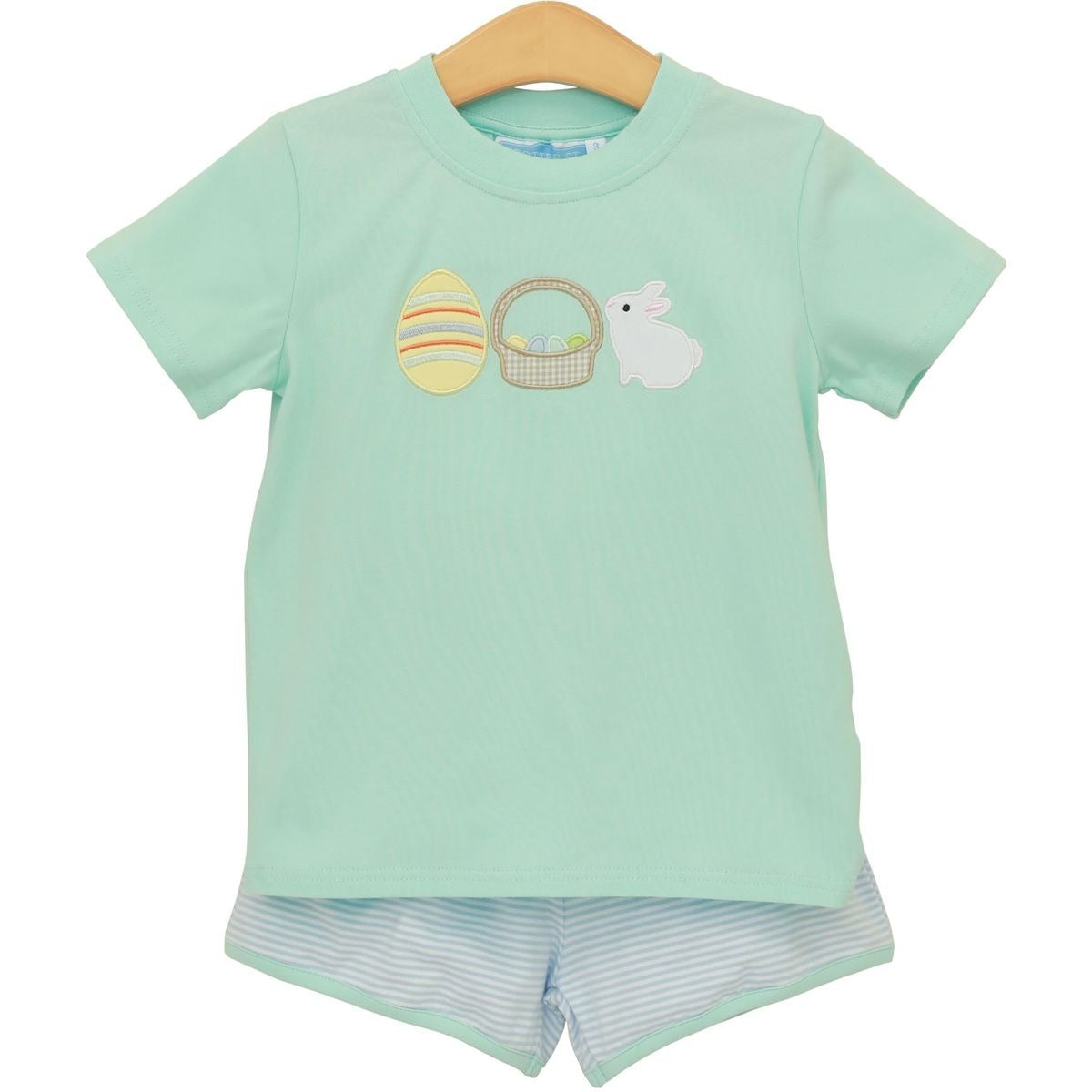Trotter Street Kids Bunnies & Baskets Short Set TSK-02746 5301