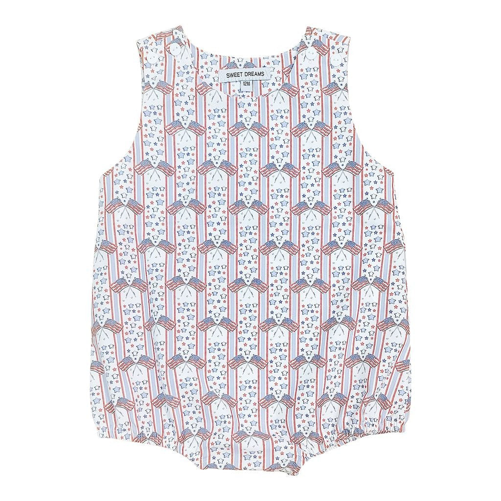 Sweet Dreams Patriotic Print Boy Bubble TT1403 5302