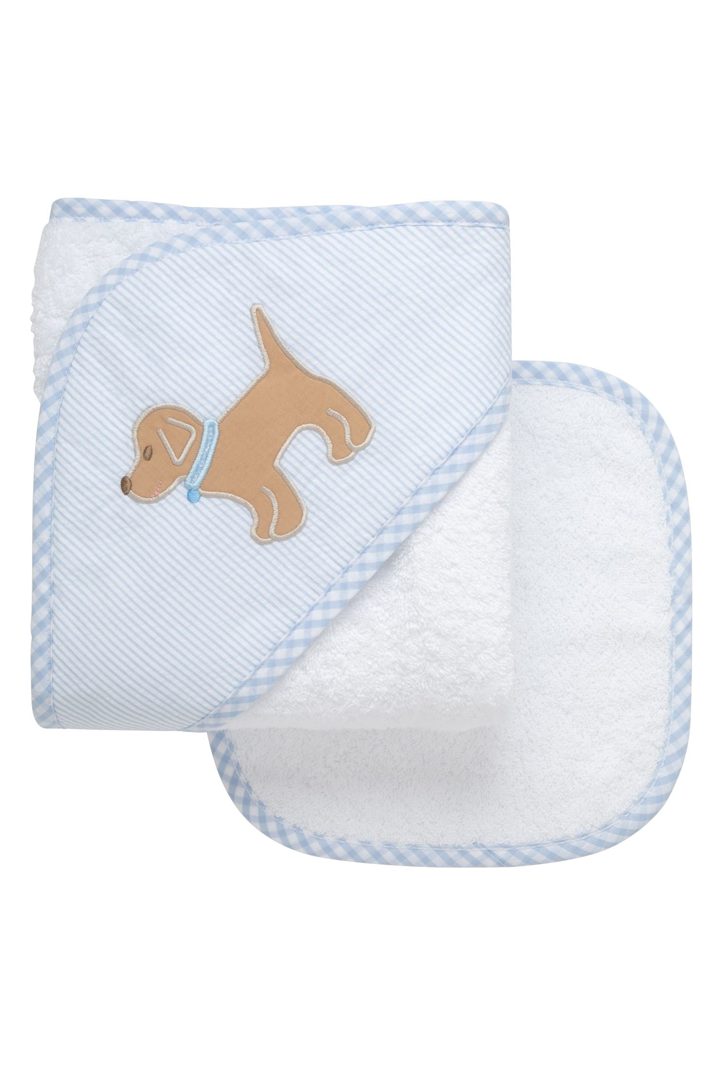 3 Marthas applique hooded towel set NEW