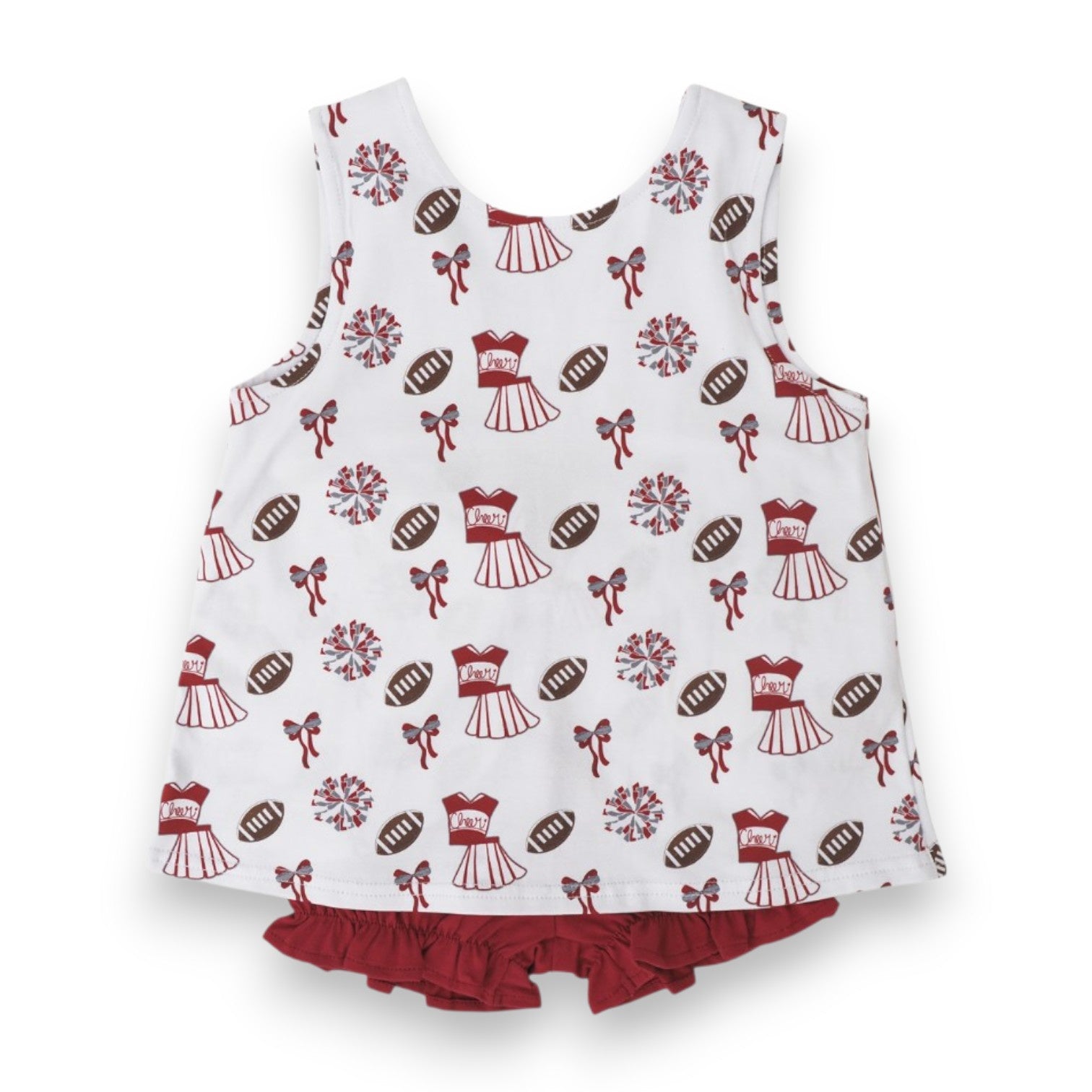 Cypress Row Varsity Dark Red Blaire Bow Back Set