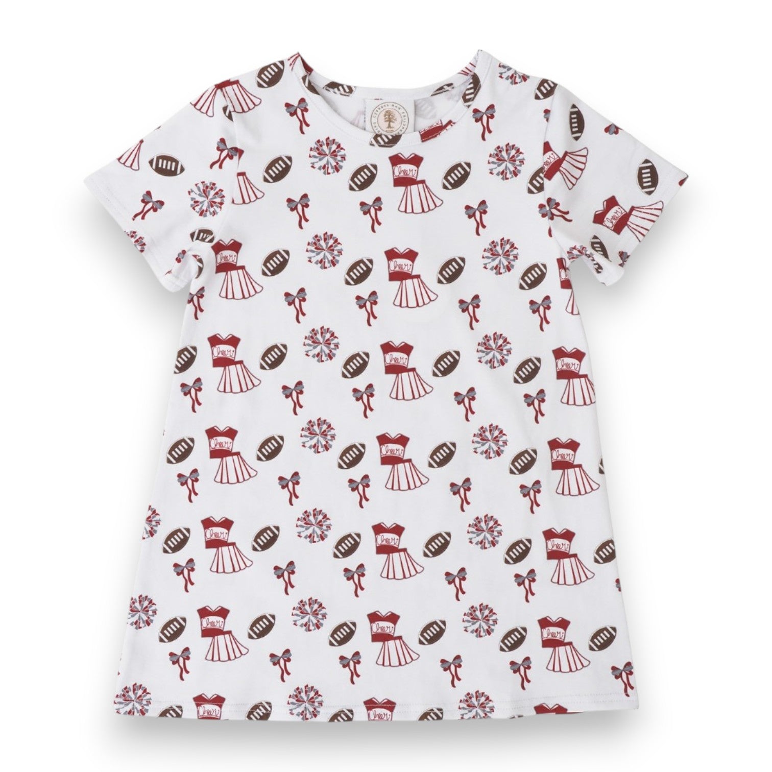 Cypress Row Varsity Dark Red Susie Swing Dress 5307