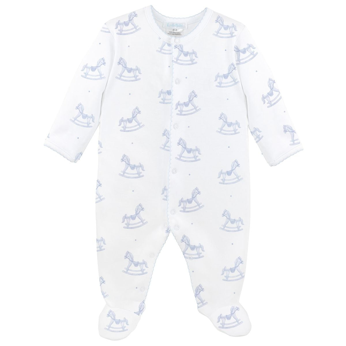 Lyda Baby Wooden Rocking Horse Footie PP03-7300 B/G5207