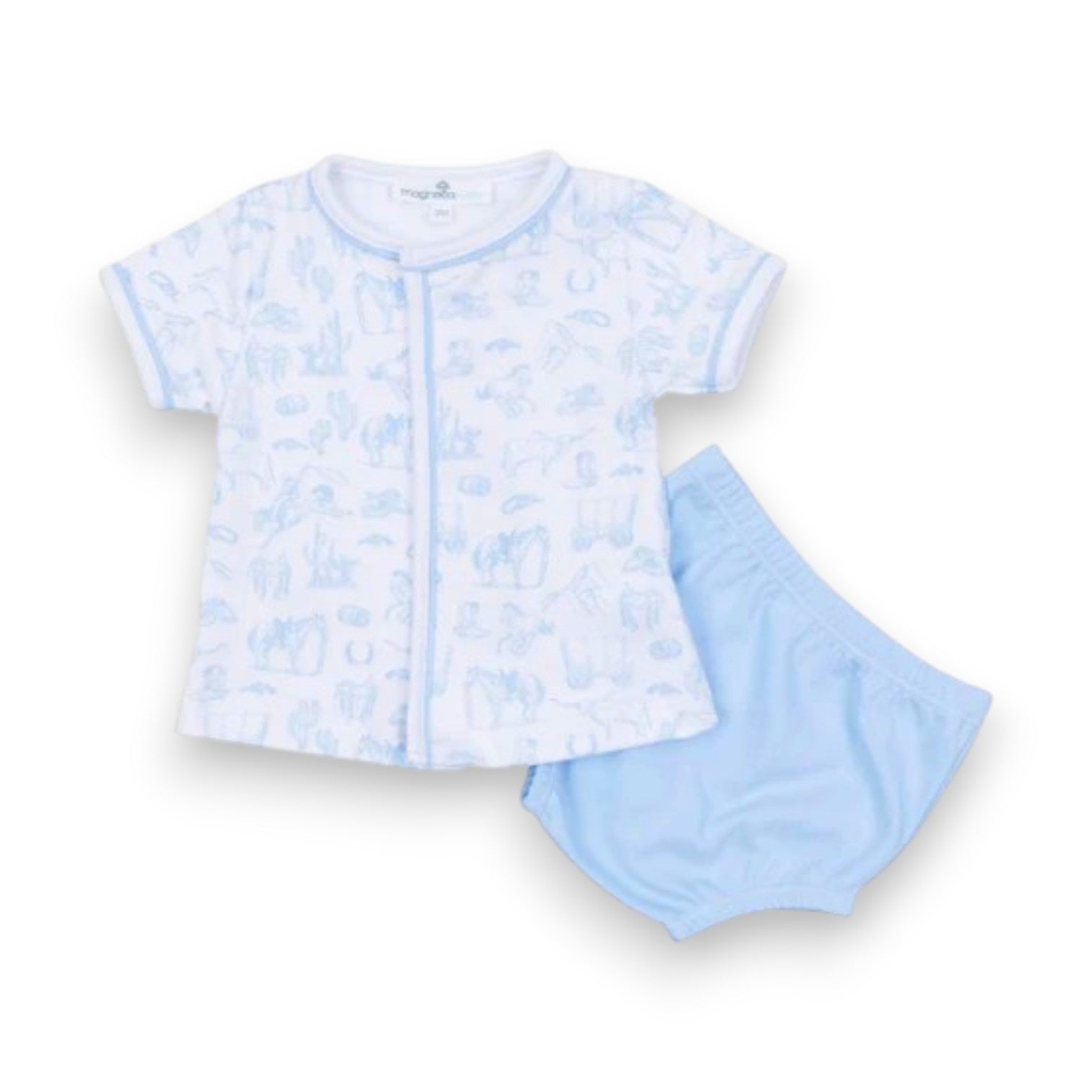 Magnolia Baby Wild West Toile Diaper Cover Set