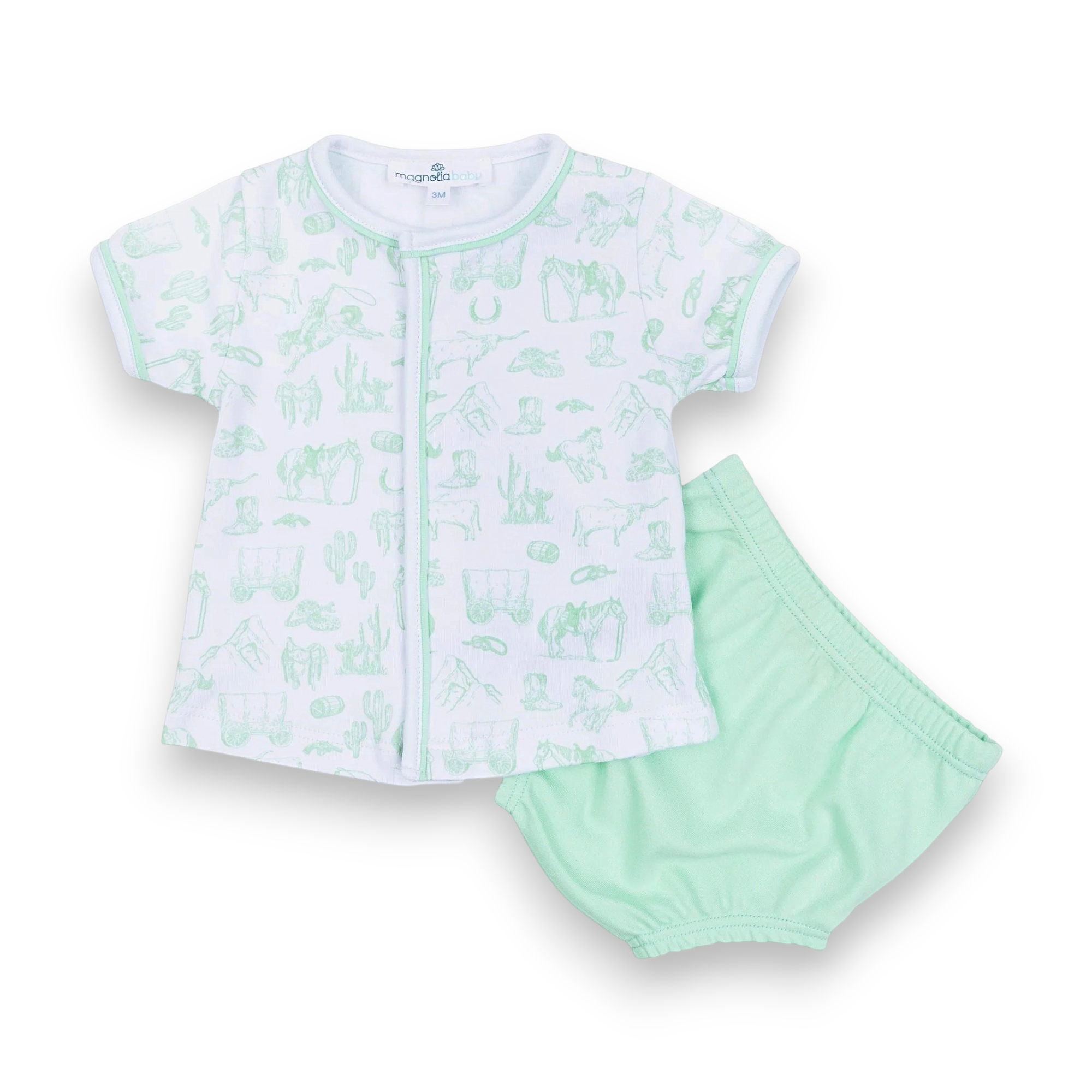 Magnolia Baby Wild West Toile Diaper Cover Set